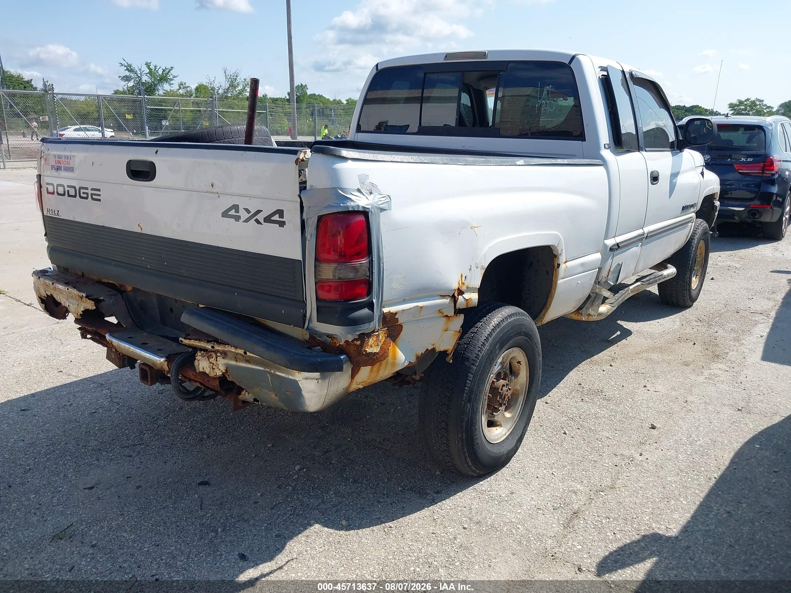 2000 Dodge Ram 2500 St Белый vin: 1B7KF23Z0YJ100764