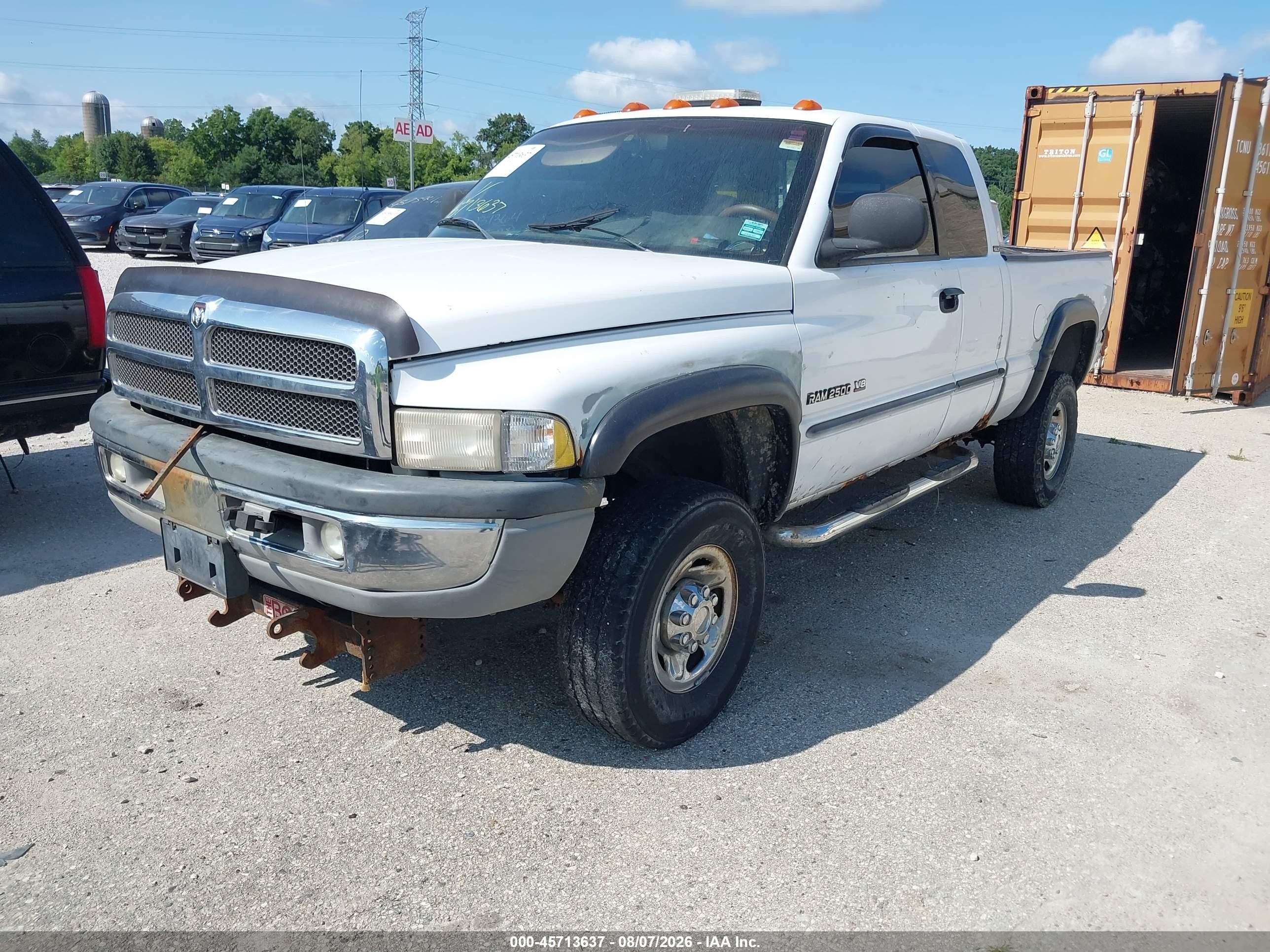 2000 Dodge Ram 2500 St Белый vin: 1B7KF23Z0YJ100764