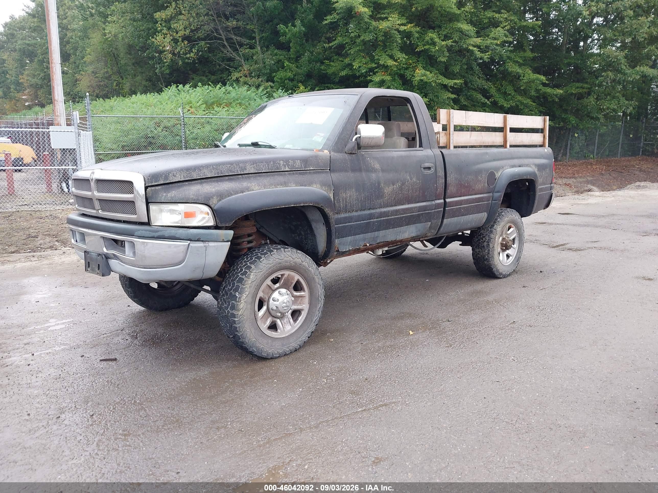 1996 Dodge Ram 2500   Black vin: 1B7KF26C1TJ102085