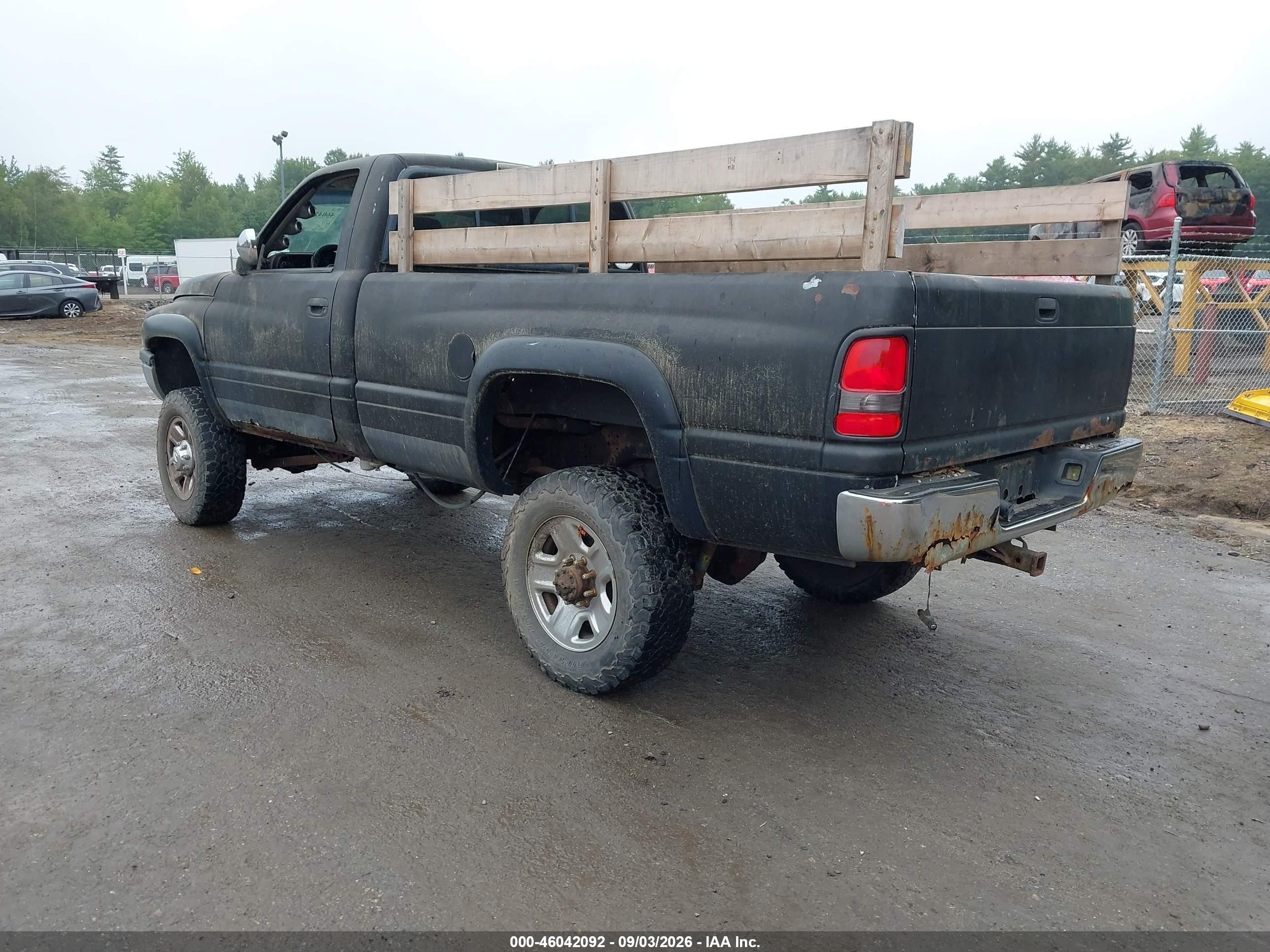 1996 Dodge Ram 2500   Black vin: 1B7KF26C1TJ102085