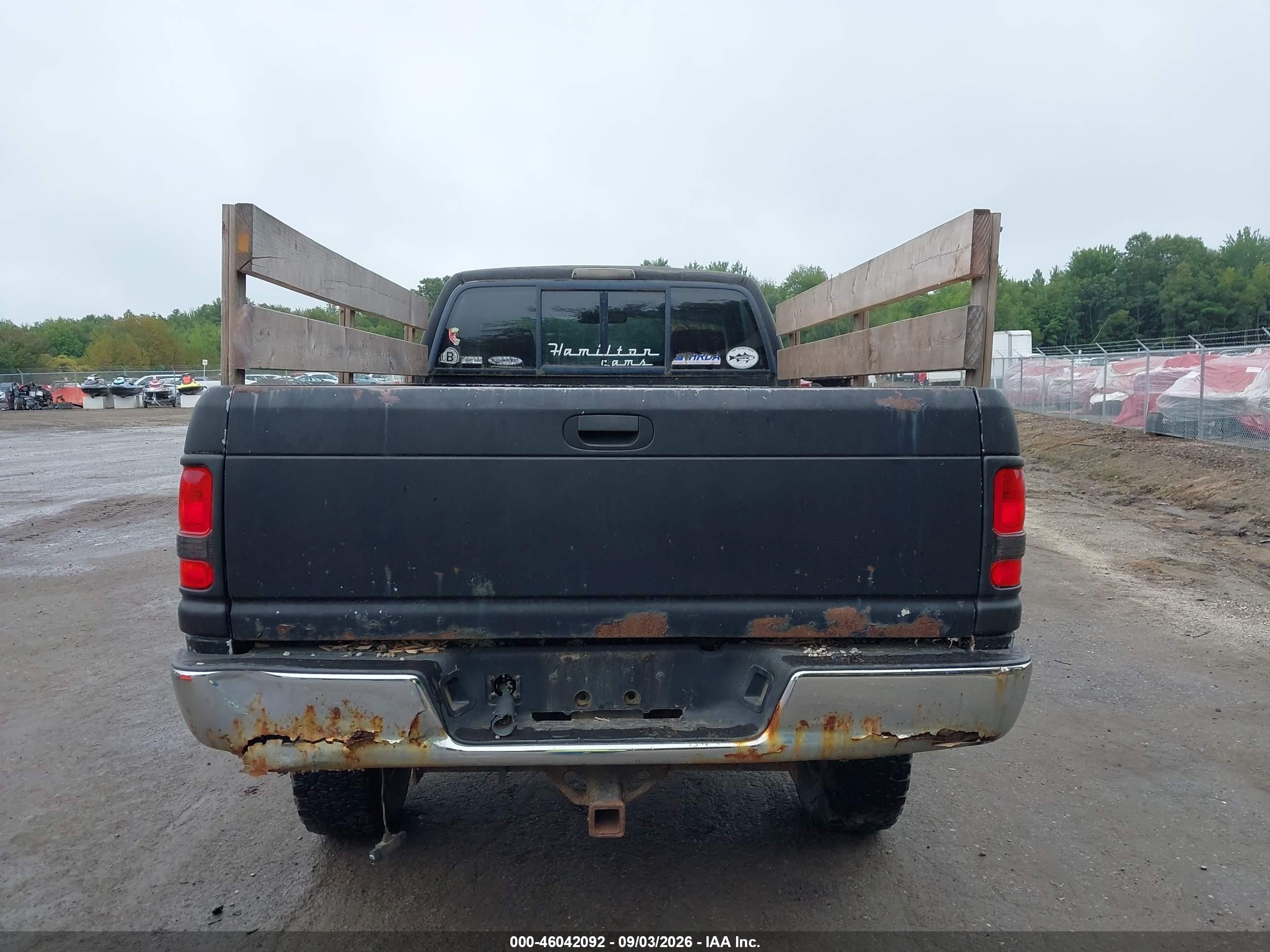 1996 Dodge Ram 2500   Black vin: 1B7KF26C1TJ102085