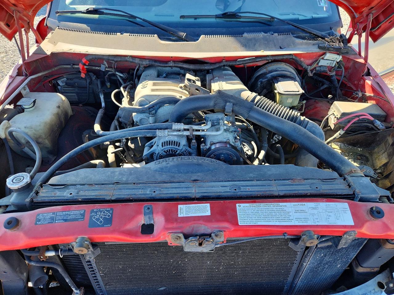 1995 Dodge Ram 2500 Red vin: 1B7KF26W8SS232125