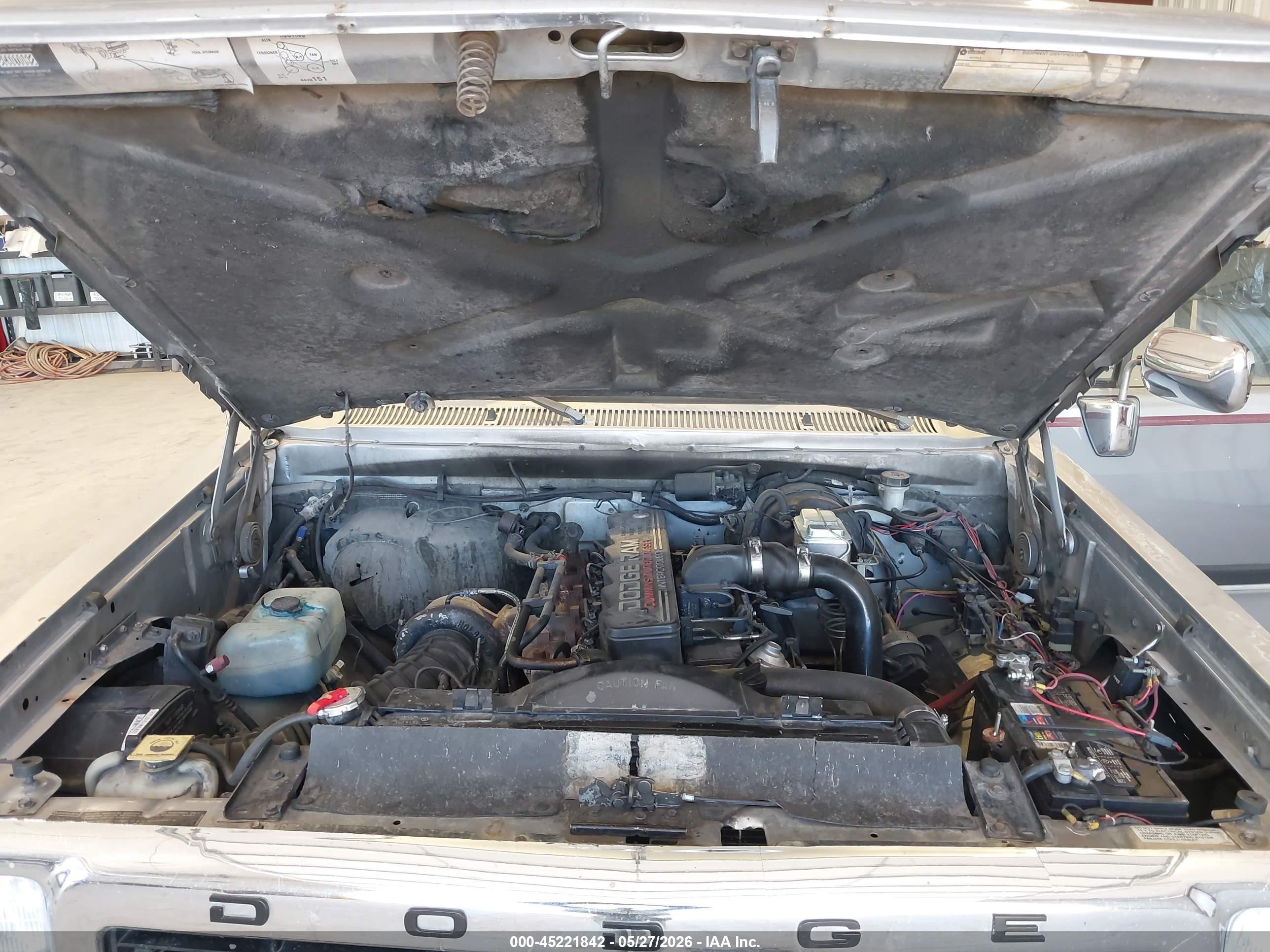 1993 Dodge W-series W200/w250 Gray vin: 1B7KM26C2PS252664
