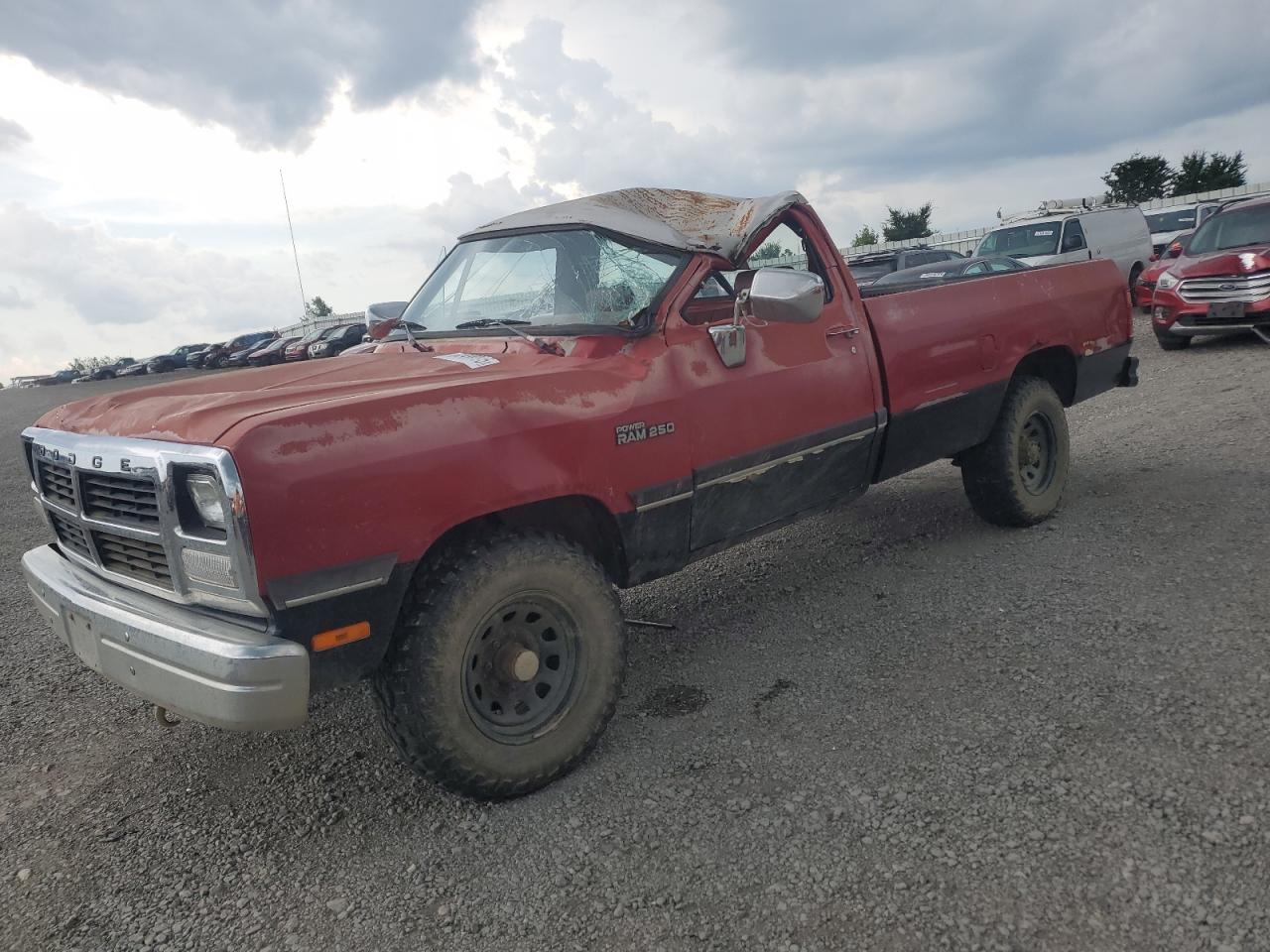 1992 Dodge W-series W200 Красный vin: 1B7KM26Z4NS505713