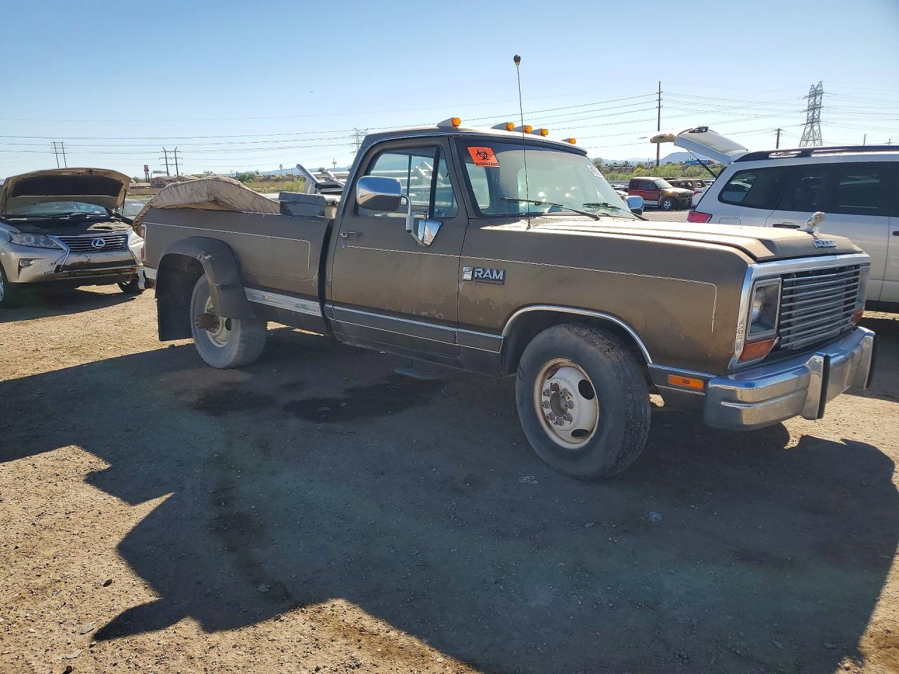 1989 Dodge D-series D300 Brown vin: 1B7ME3681KS112508