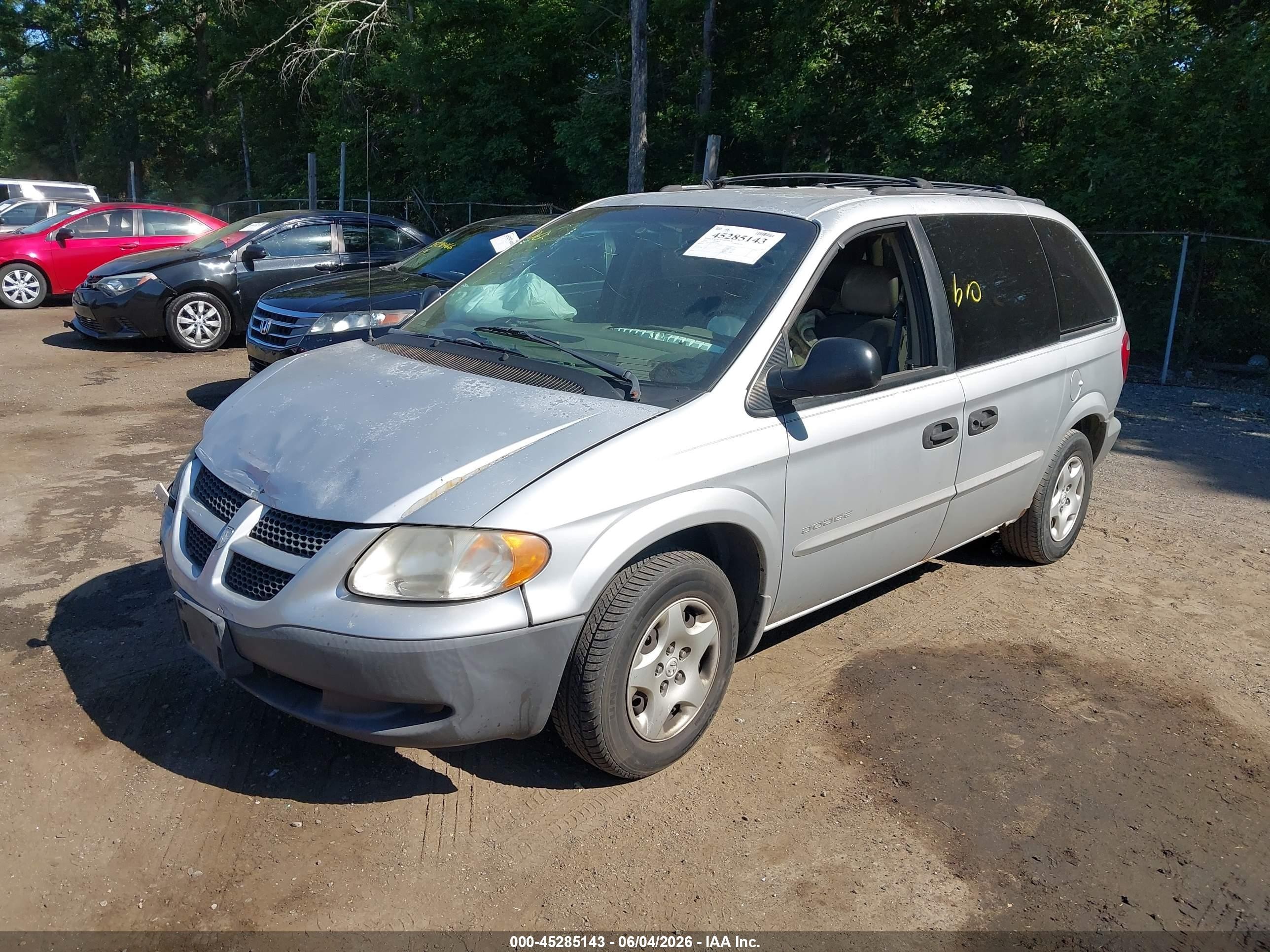 2001 Dodge Caravan Se Blue vin: 1B8GP25371B170110