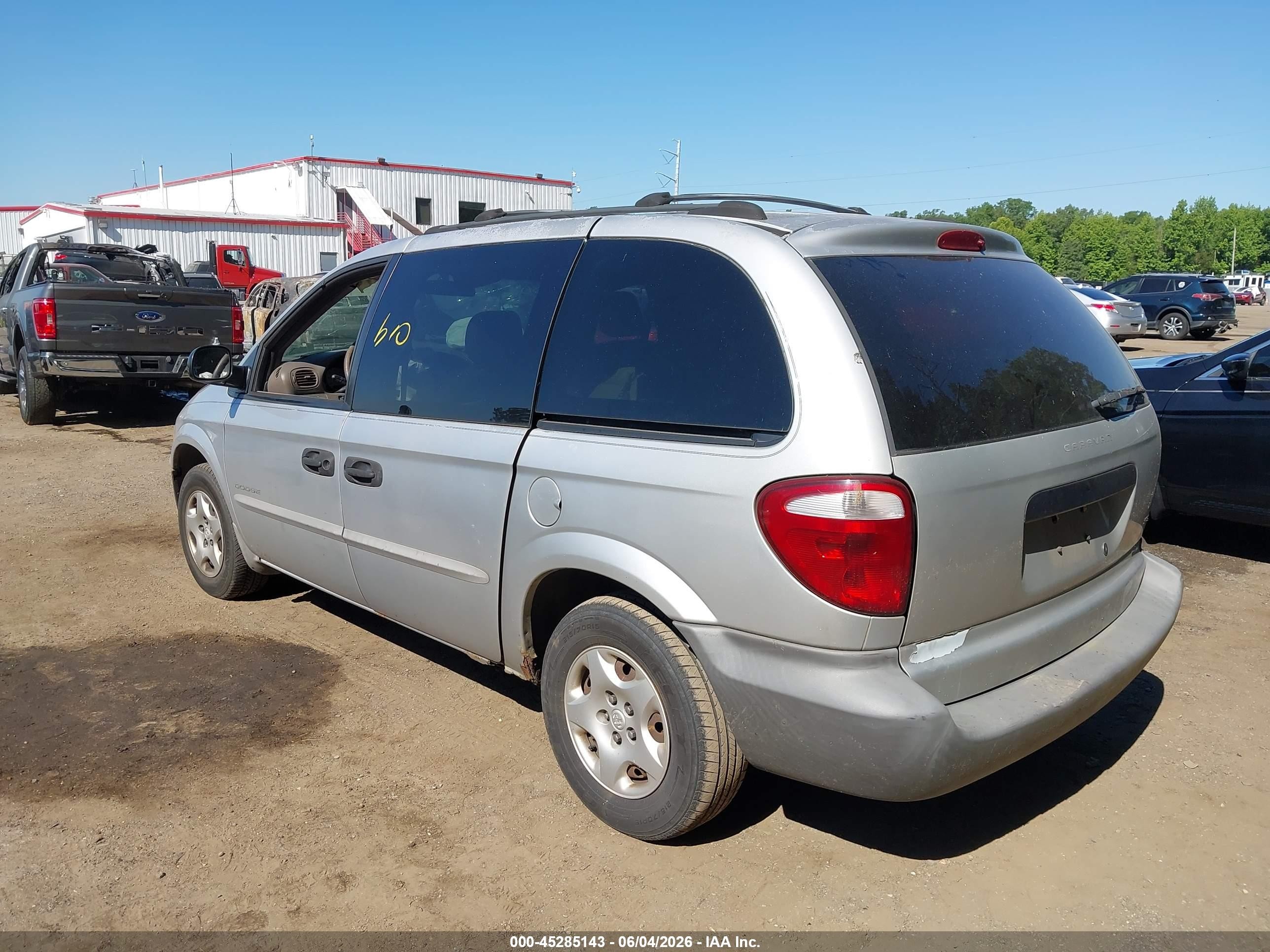 2001 Dodge Caravan Se Blue vin: 1B8GP25371B170110