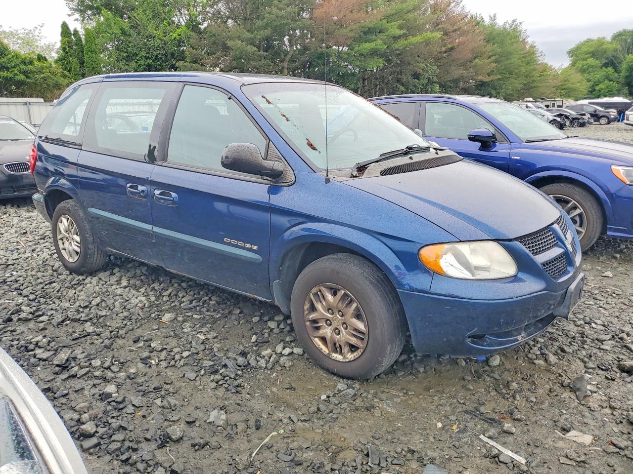 2001 Dodge Caravan Sport Синий vin: 1B8GP45381B206267