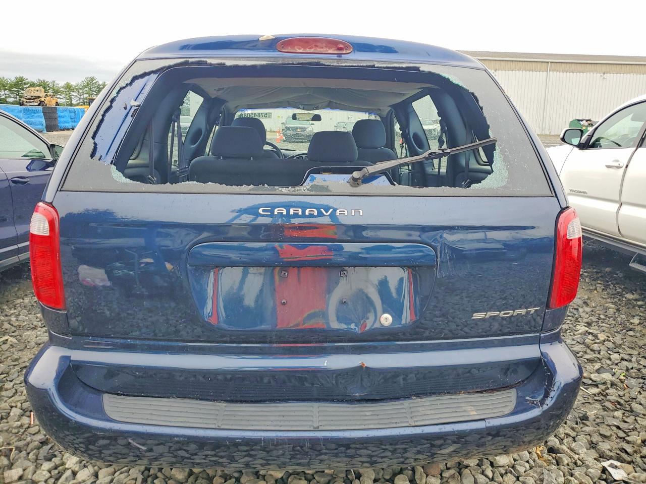 2001 Dodge Caravan Sport Синий vin: 1B8GP45381B206267