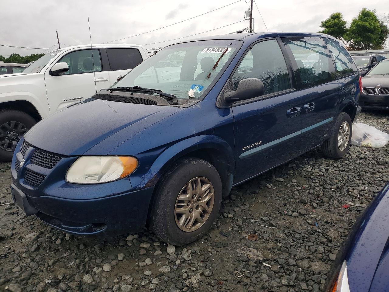 2001 Dodge Caravan Sport Синий vin: 1B8GP45381B206267