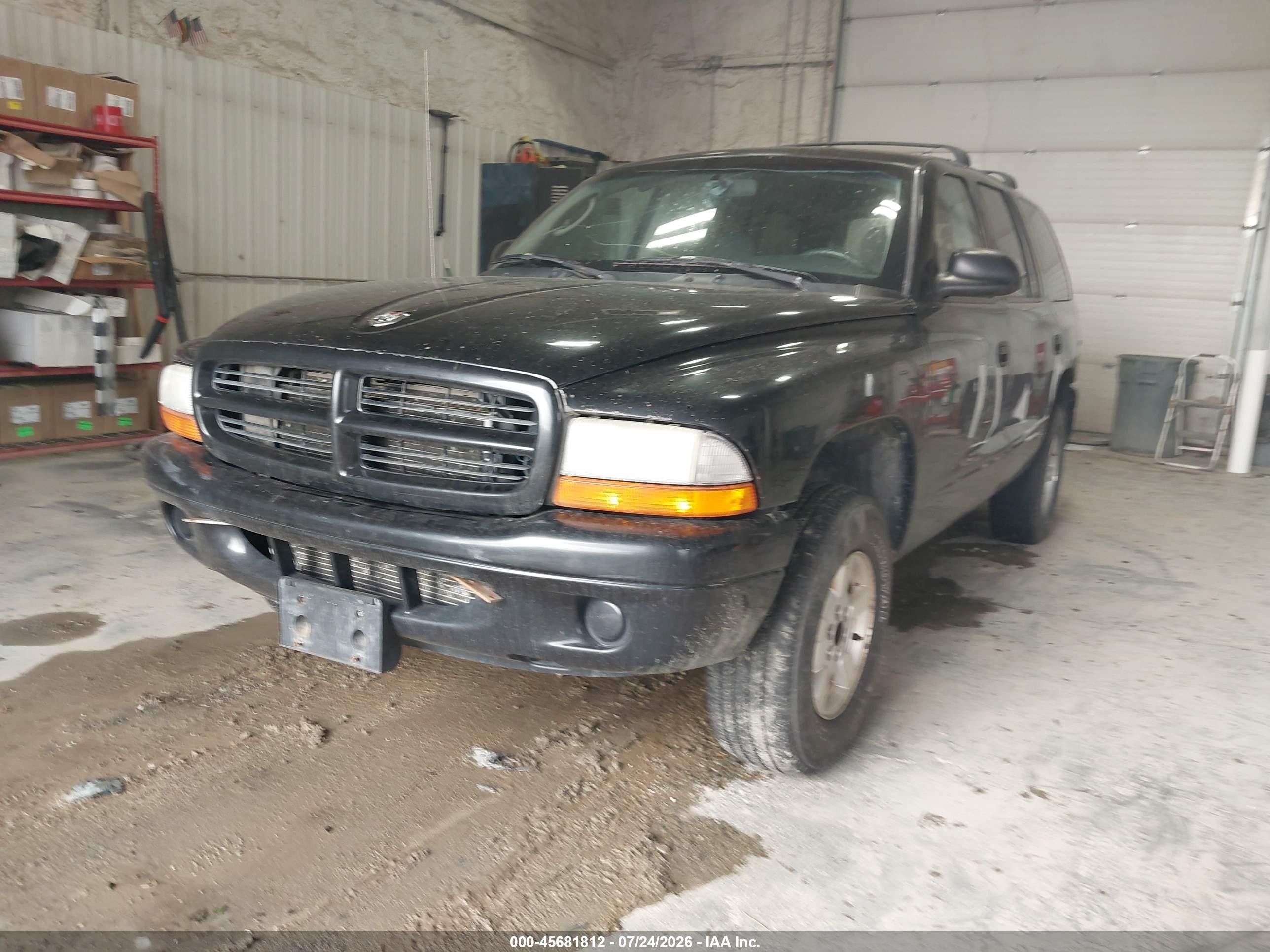 2002 Dodge Durango Sport Black vin: 1B8HS38N02F153844