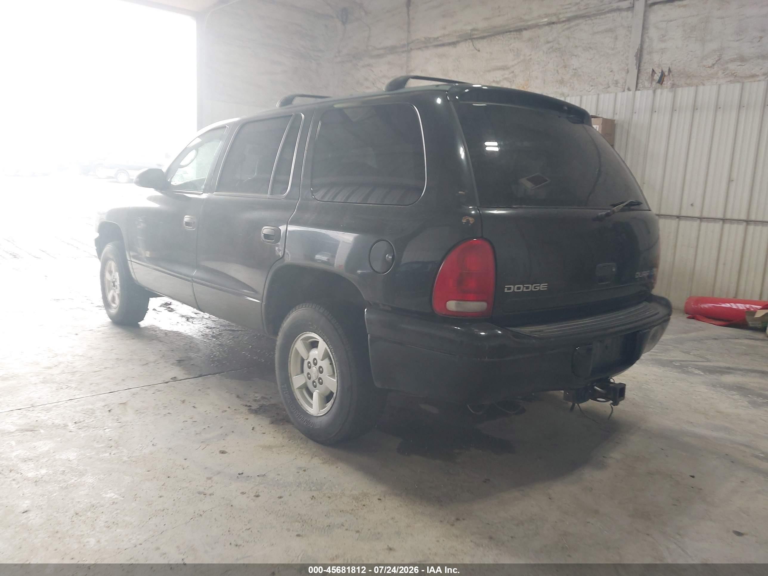 2002 Dodge Durango Sport Black vin: 1B8HS38N02F153844