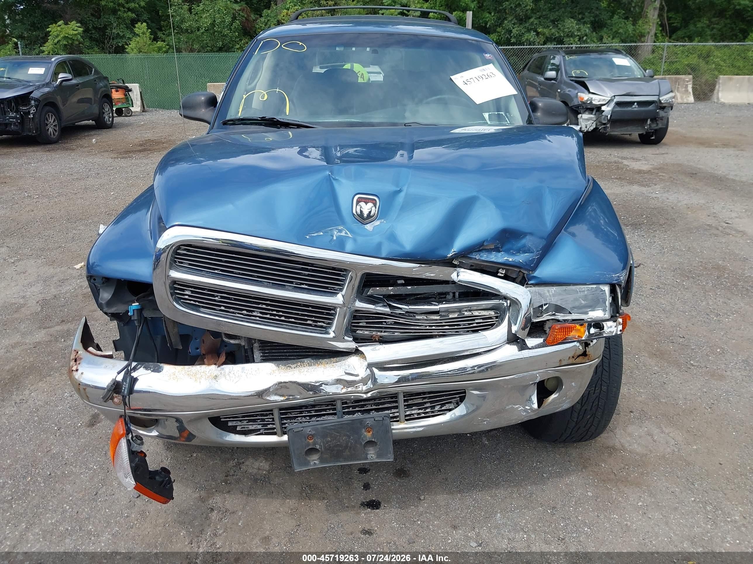 2002 Dodge Durango Slt Plus Blue vin: 1B8HS58N32F146009