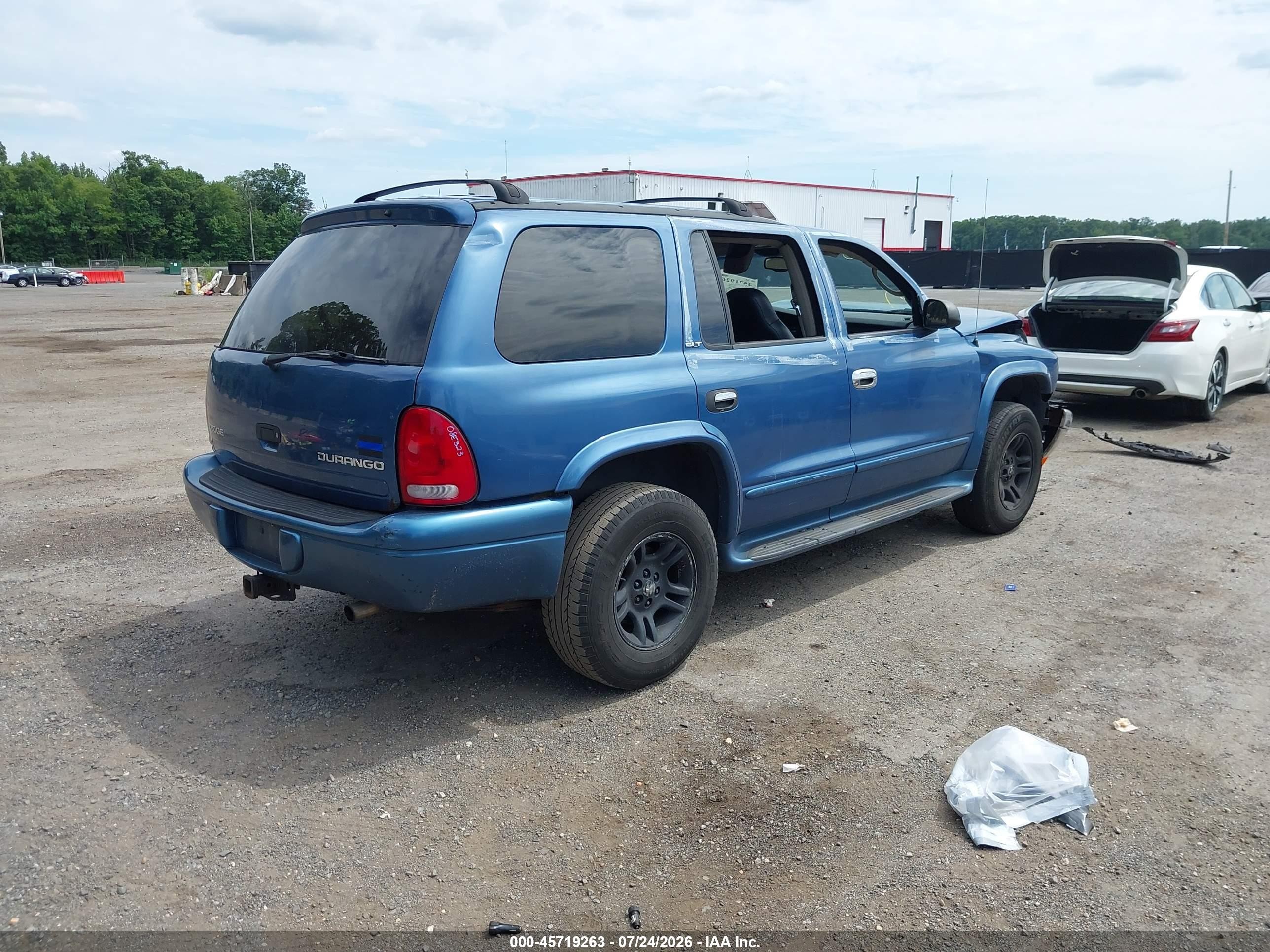2002 Dodge Durango Slt Plus Blue vin: 1B8HS58N32F146009