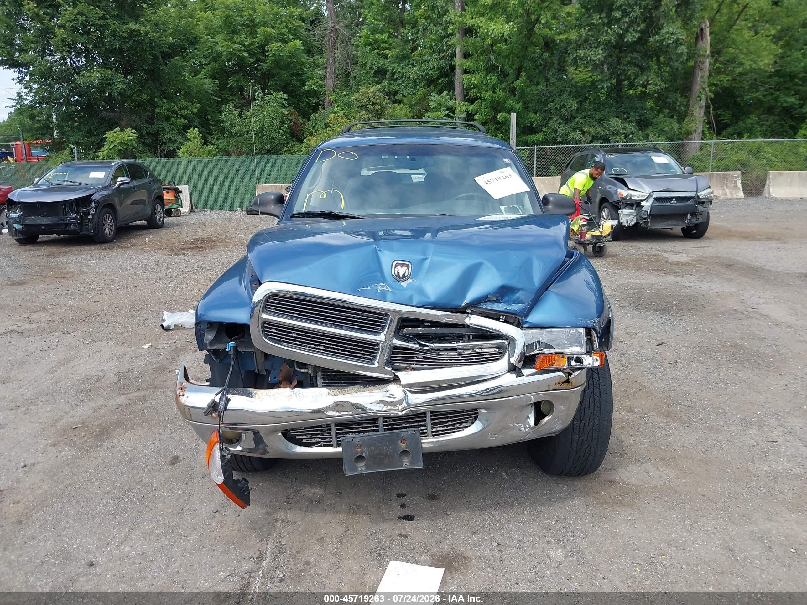 2002 Dodge Durango Slt Plus Blue vin: 1B8HS58N32F146009