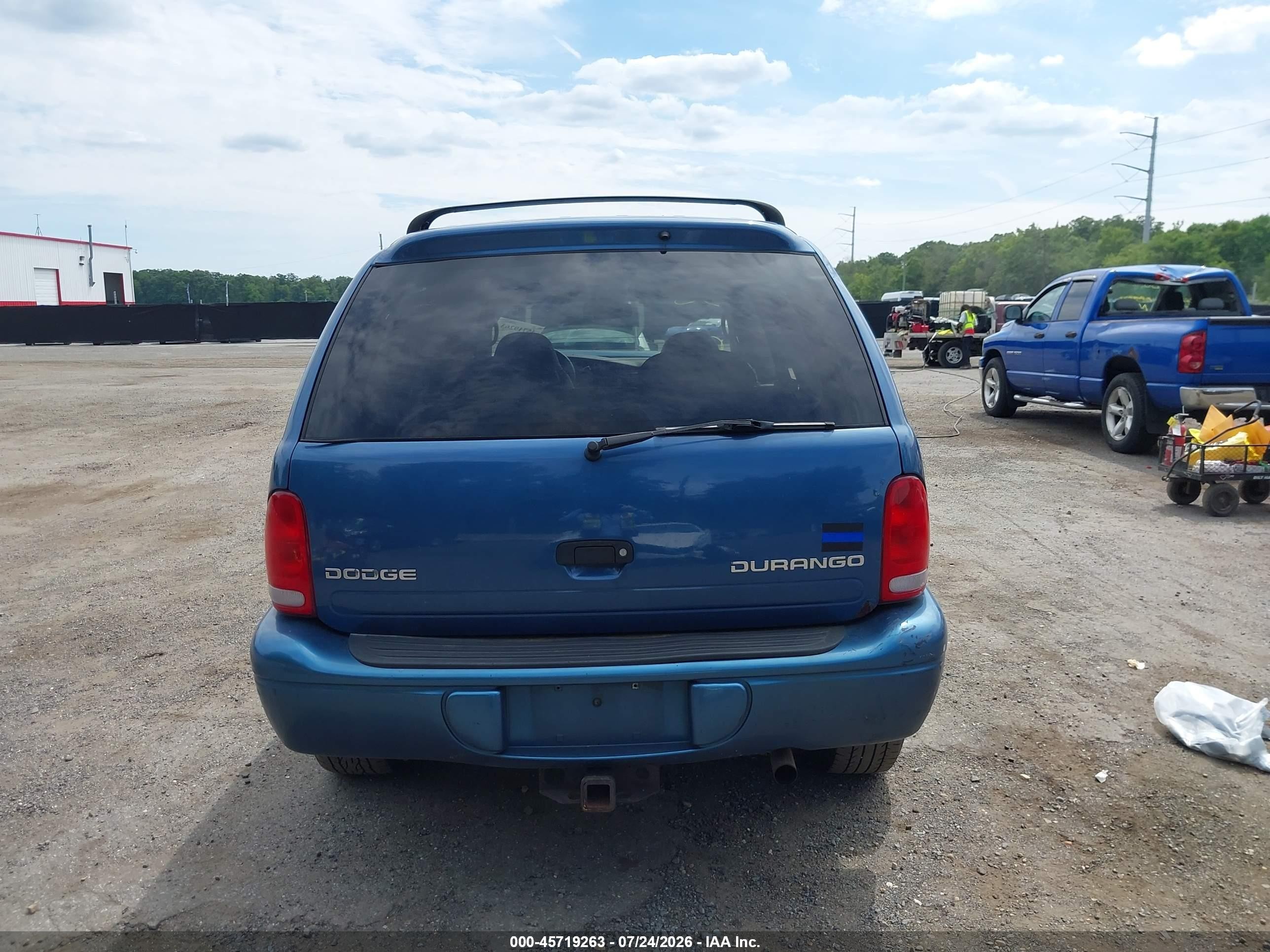 2002 Dodge Durango Slt Plus Blue vin: 1B8HS58N32F146009
