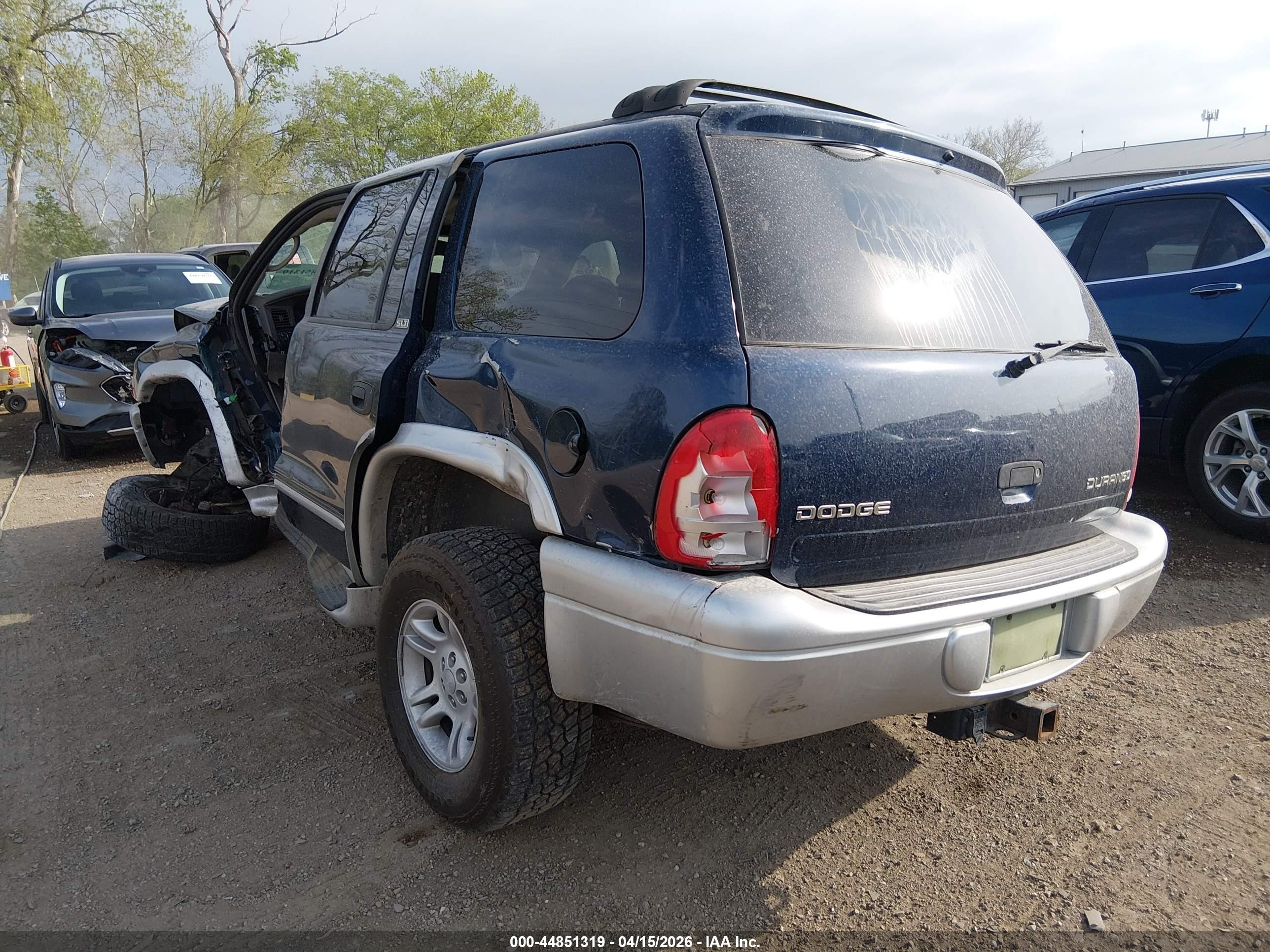 2002 Dodge Durango Slt Plus Blue vin: 1B8HS58N82F176526