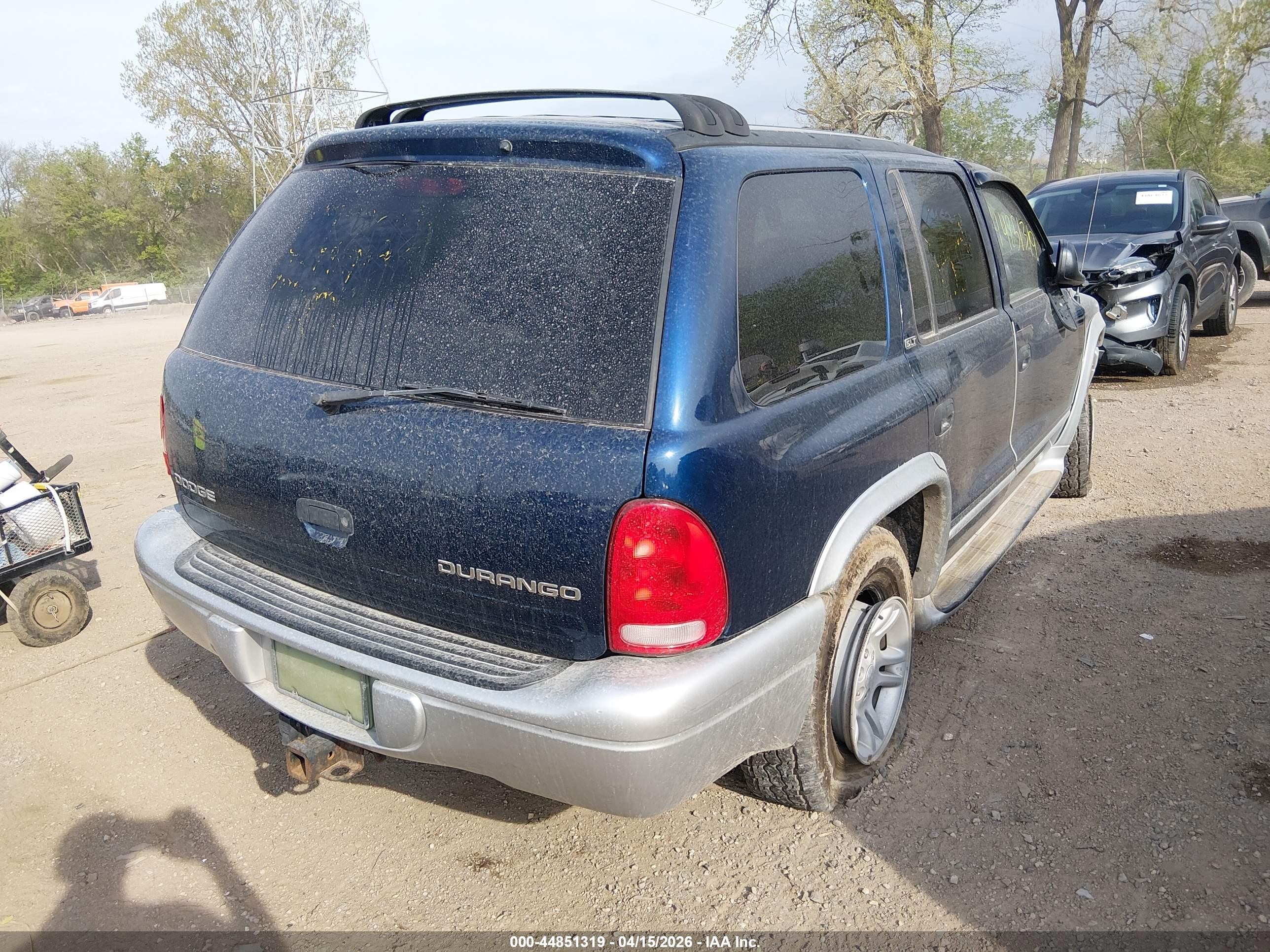 2002 Dodge Durango Slt Plus Blue vin: 1B8HS58N82F176526