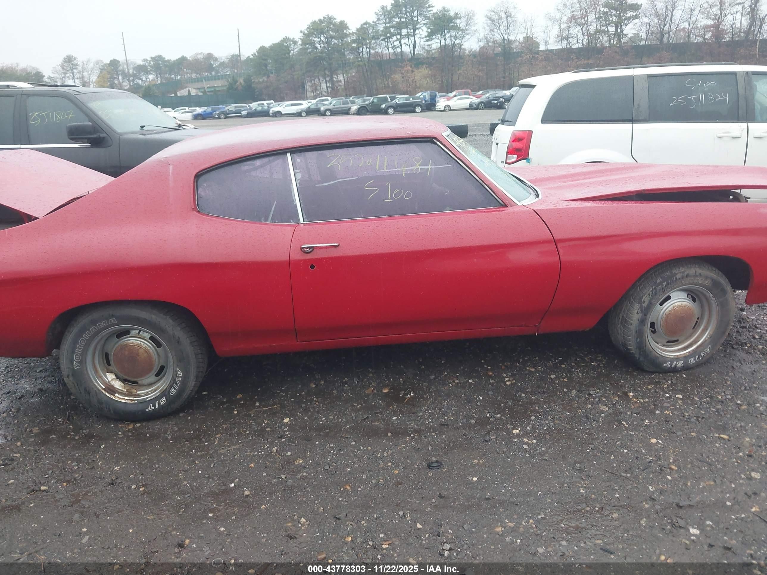 1972 Chevrolet Chevelle   Красный vin: 1C37J2B679467    