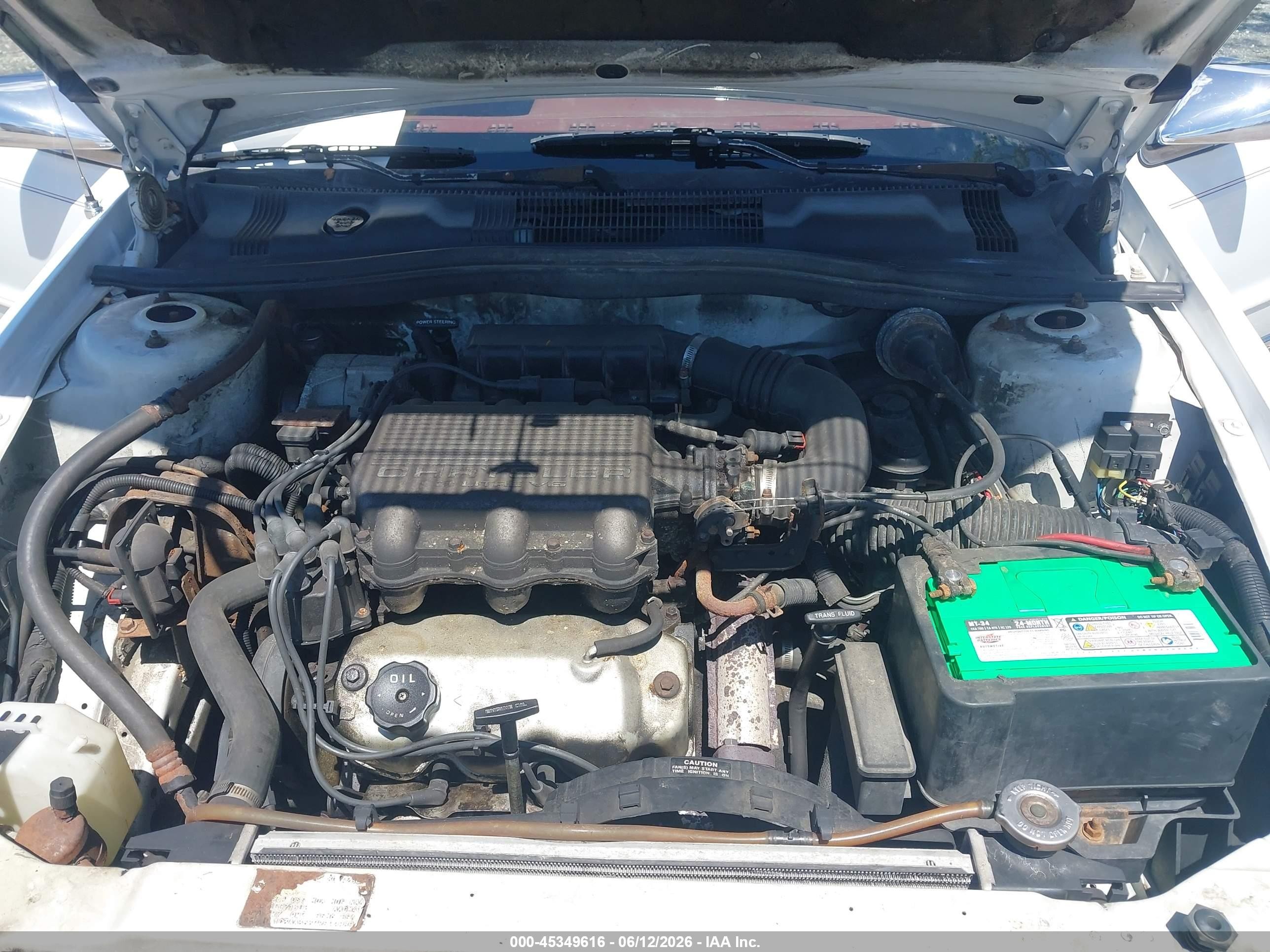 1994 Chrysler Lebaron Le A-body White vin: 1C3AA3637RF220805