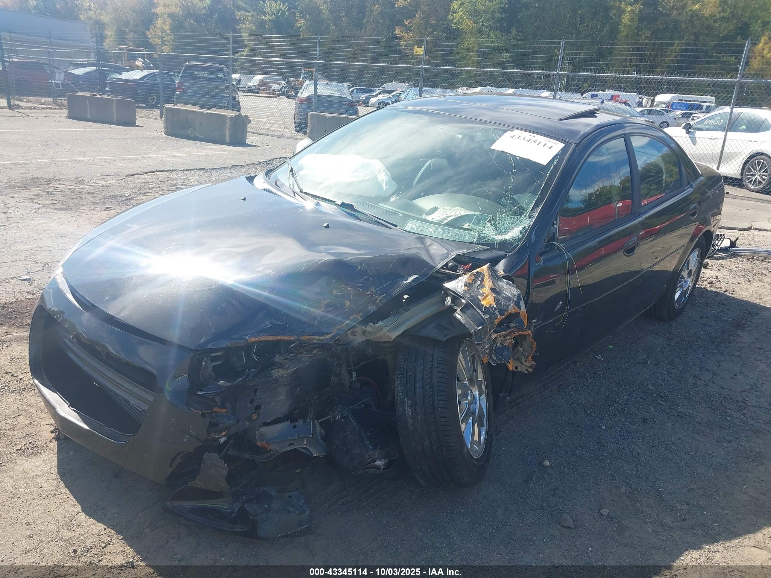 2006 Chrysler Sebring Touring Black vin: 1C3AL56R76N119307