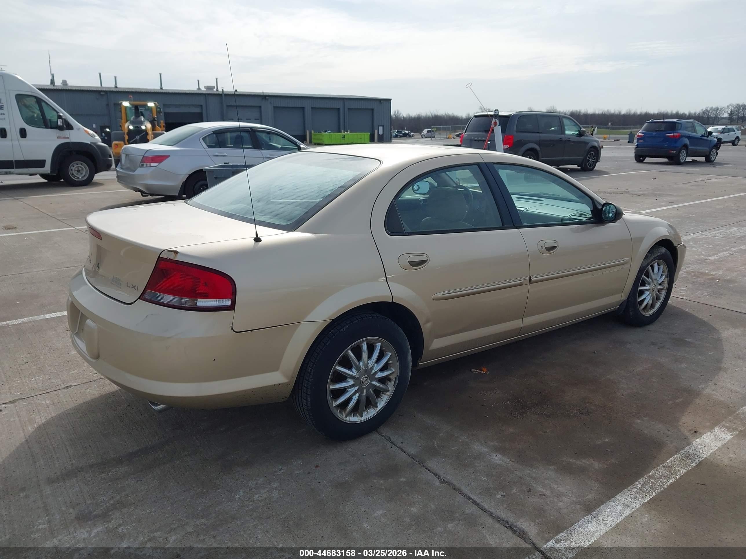 2001 Chrysler Sebring Lxi Gold vin: 1C3AL56U01N527869