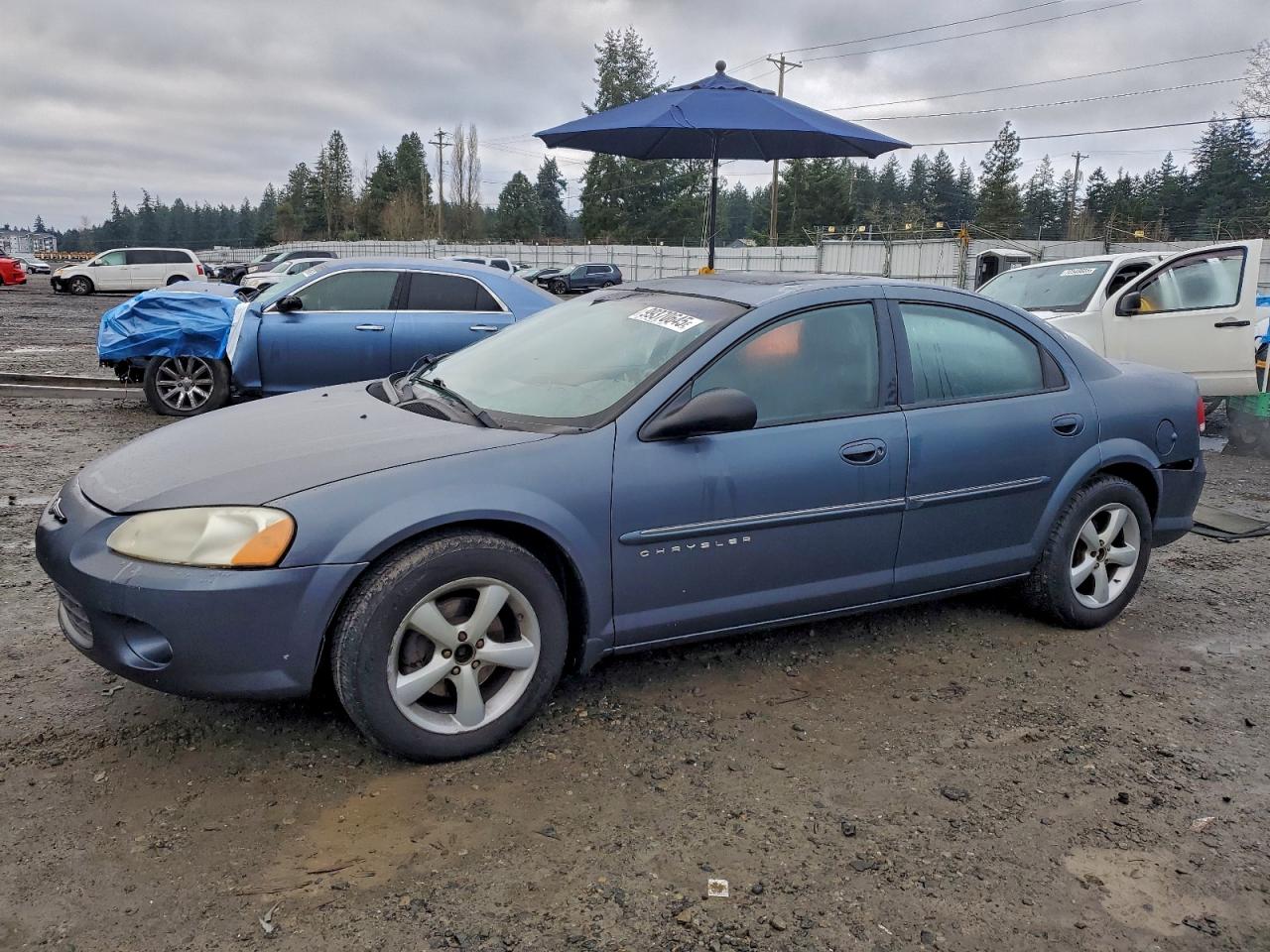 2001 Chrysler Sebring Lxi Синий vin: 1C3AL56U01N676976