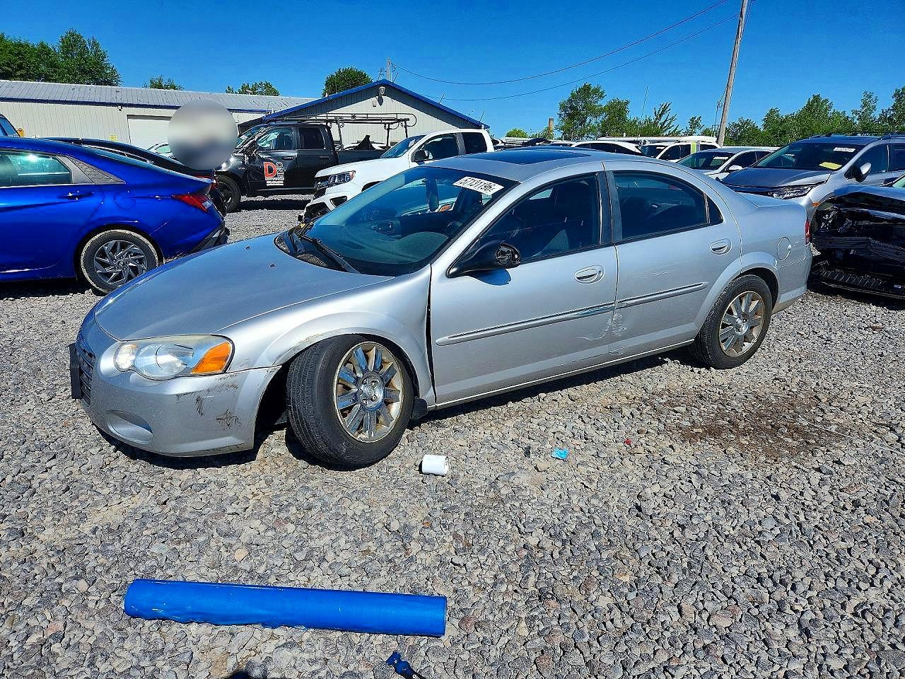 2005 Chrysler Sebring Limited Серебряный vin: 1C3AL66RX5N707948