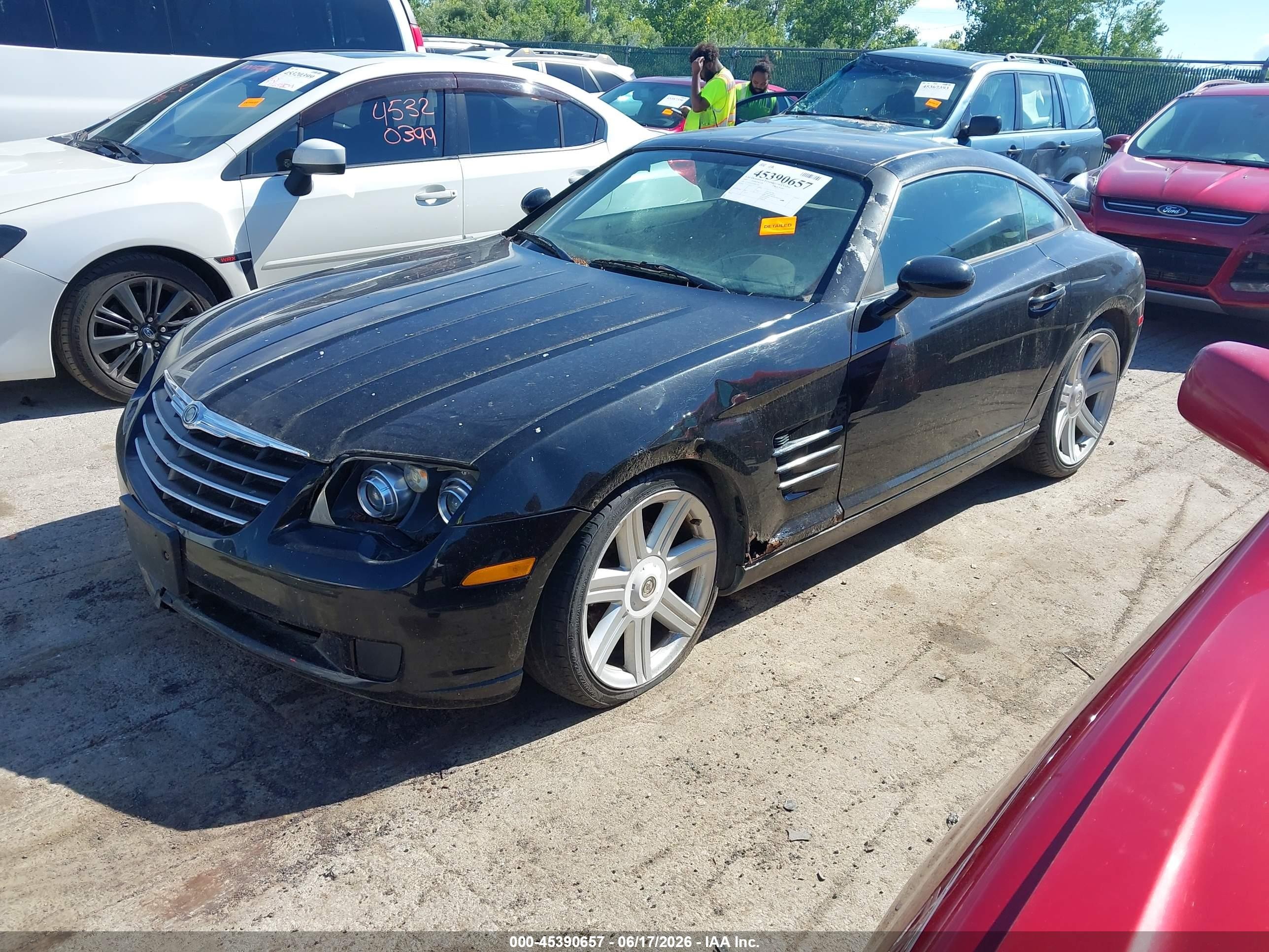 2005 Chrysler Crossfire Black vin: 1C3AN59L95X057591