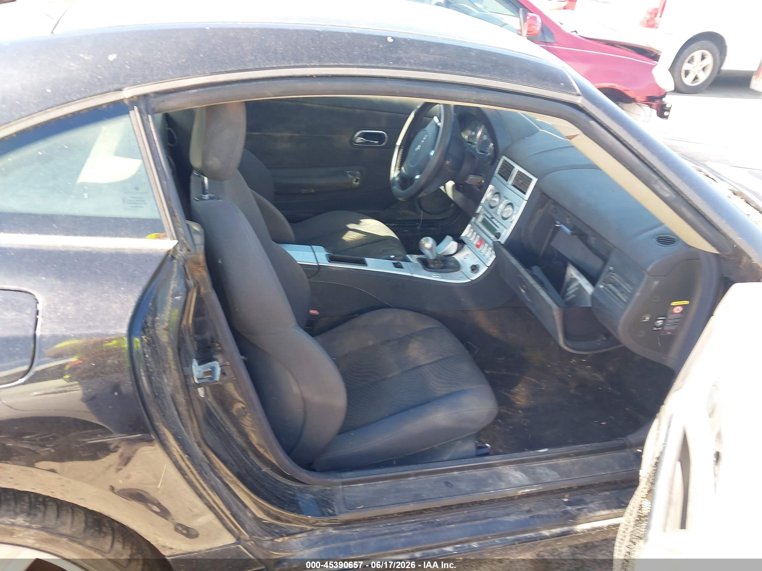 2005 Chrysler Crossfire Black vin: 1C3AN59L95X057591
