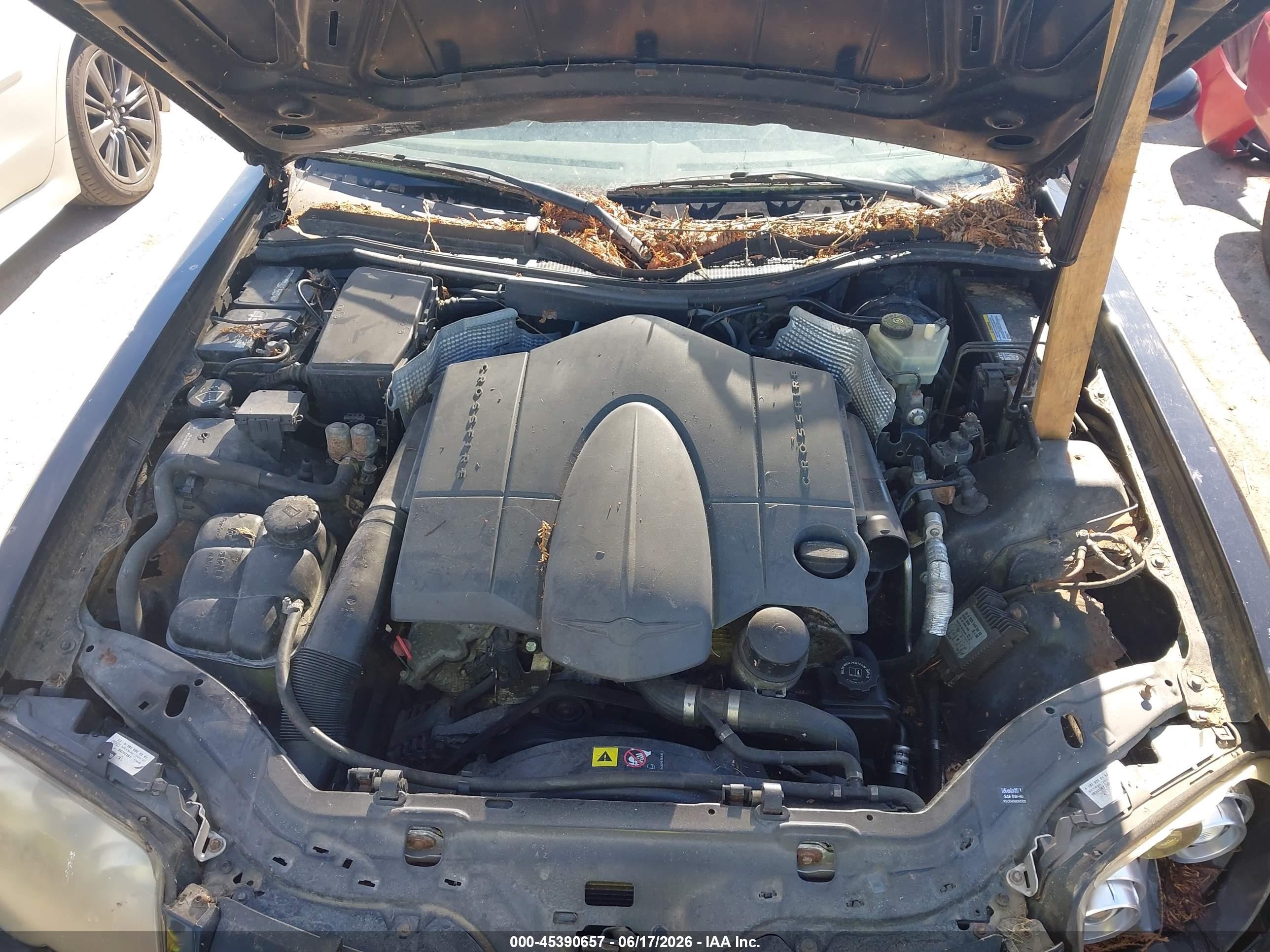 2005 Chrysler Crossfire Black vin: 1C3AN59L95X057591