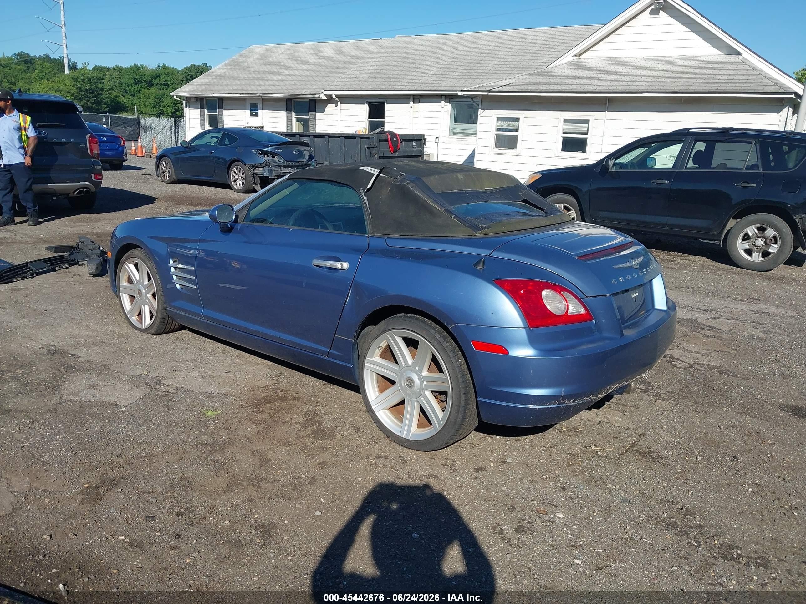 2005 Chrysler Crossfire Limited Blue vin: 1C3AN65L05X033899