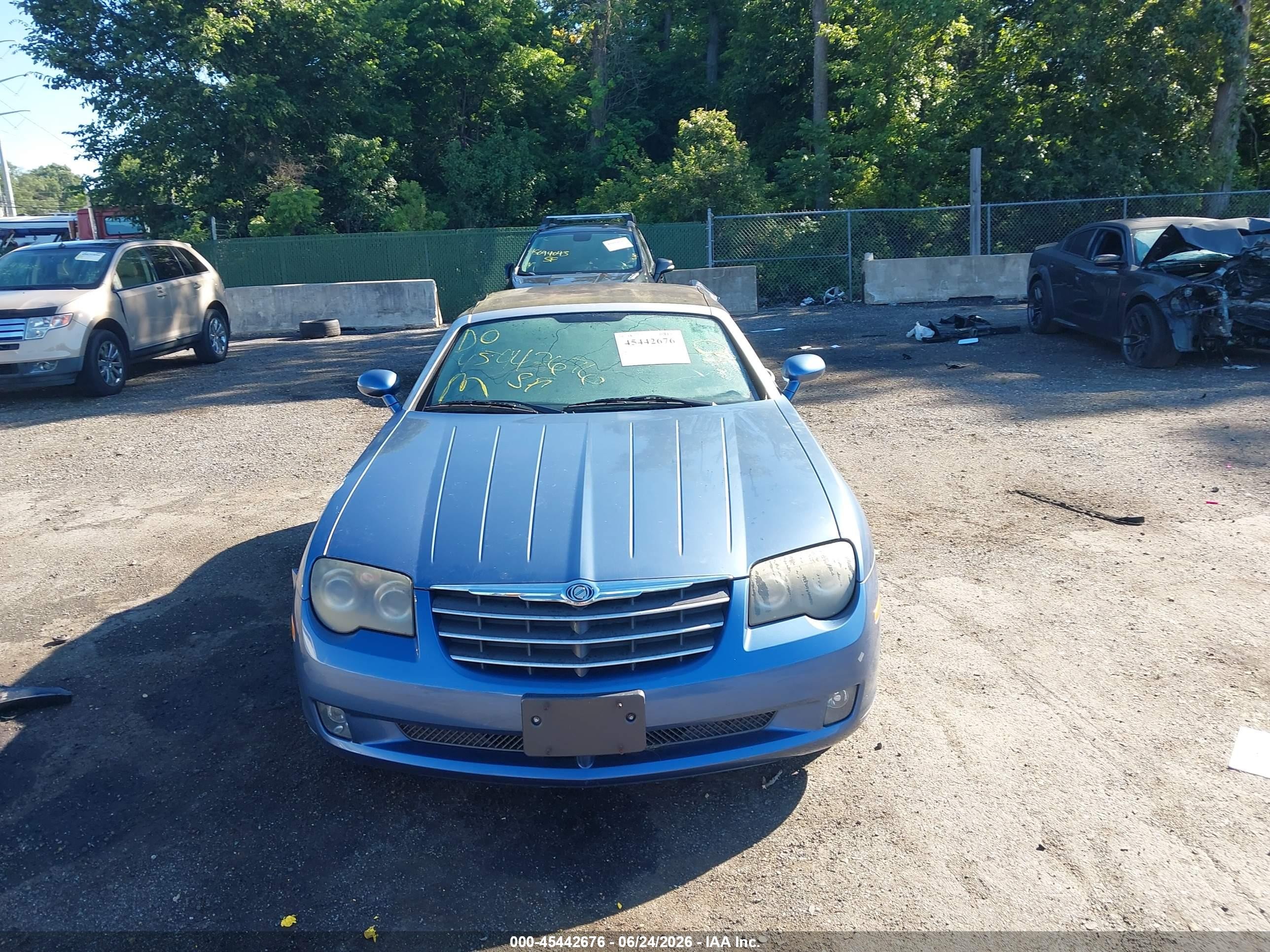 2005 Chrysler Crossfire Limited Blue vin: 1C3AN65L05X033899