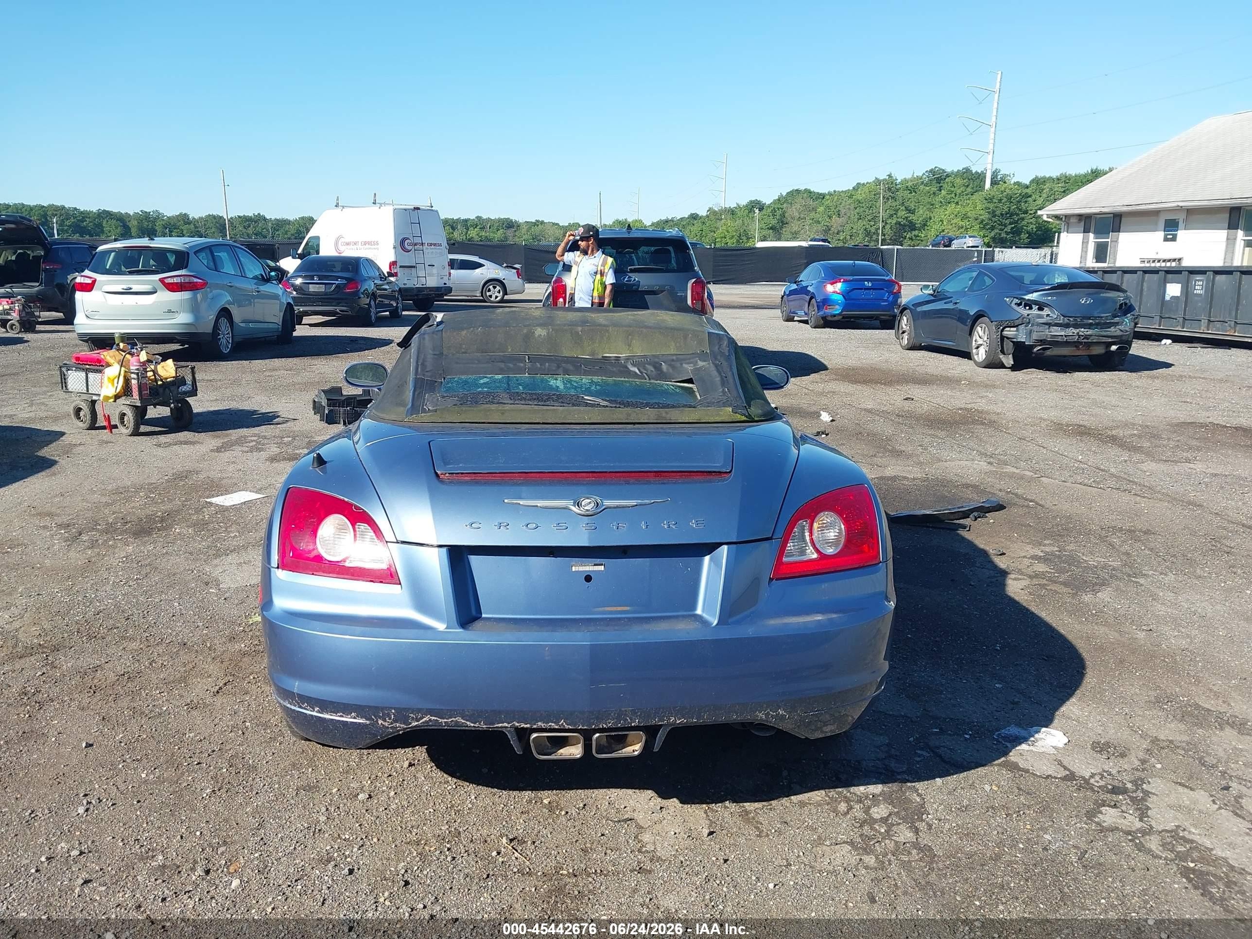 2005 Chrysler Crossfire Limited Blue vin: 1C3AN65L05X033899