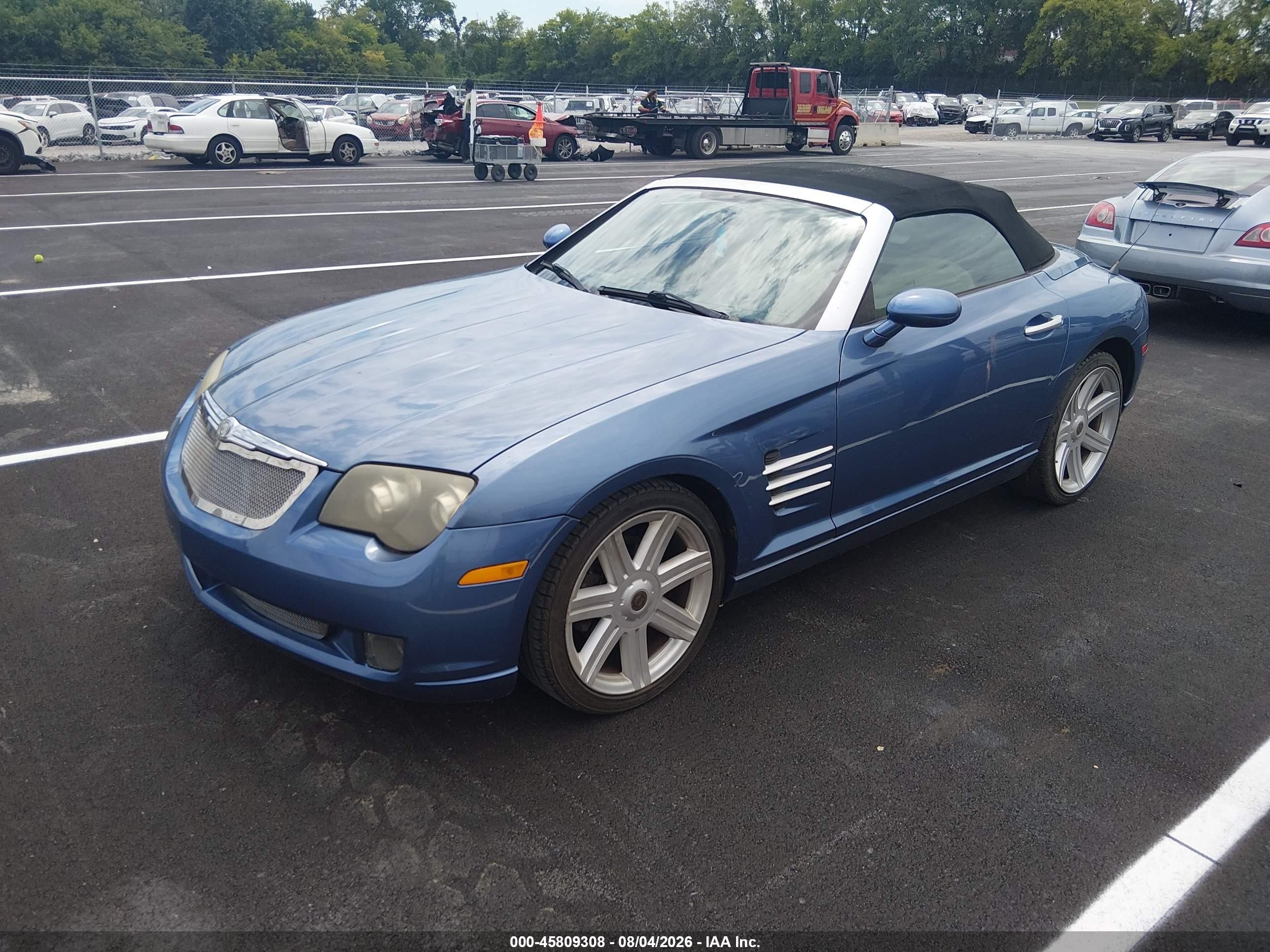 2005 Chrysler Crossfire Limited Синий vin: 1C3AN65L15X032082