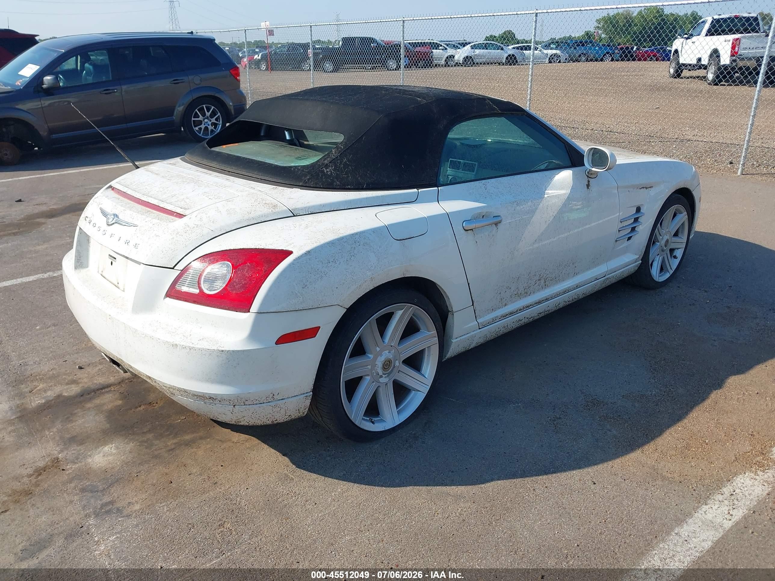 2005 Chrysler Crossfire Limited White vin: 1C3AN65L25X060716