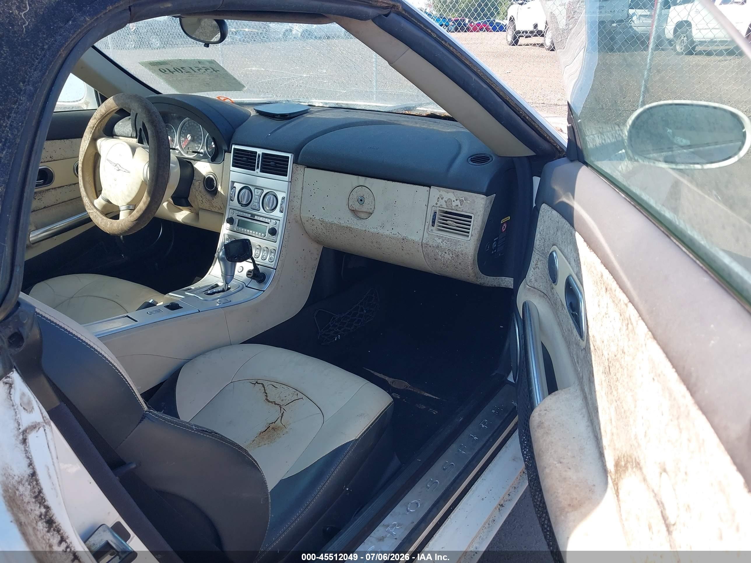 2005 Chrysler Crossfire Limited White vin: 1C3AN65L25X060716