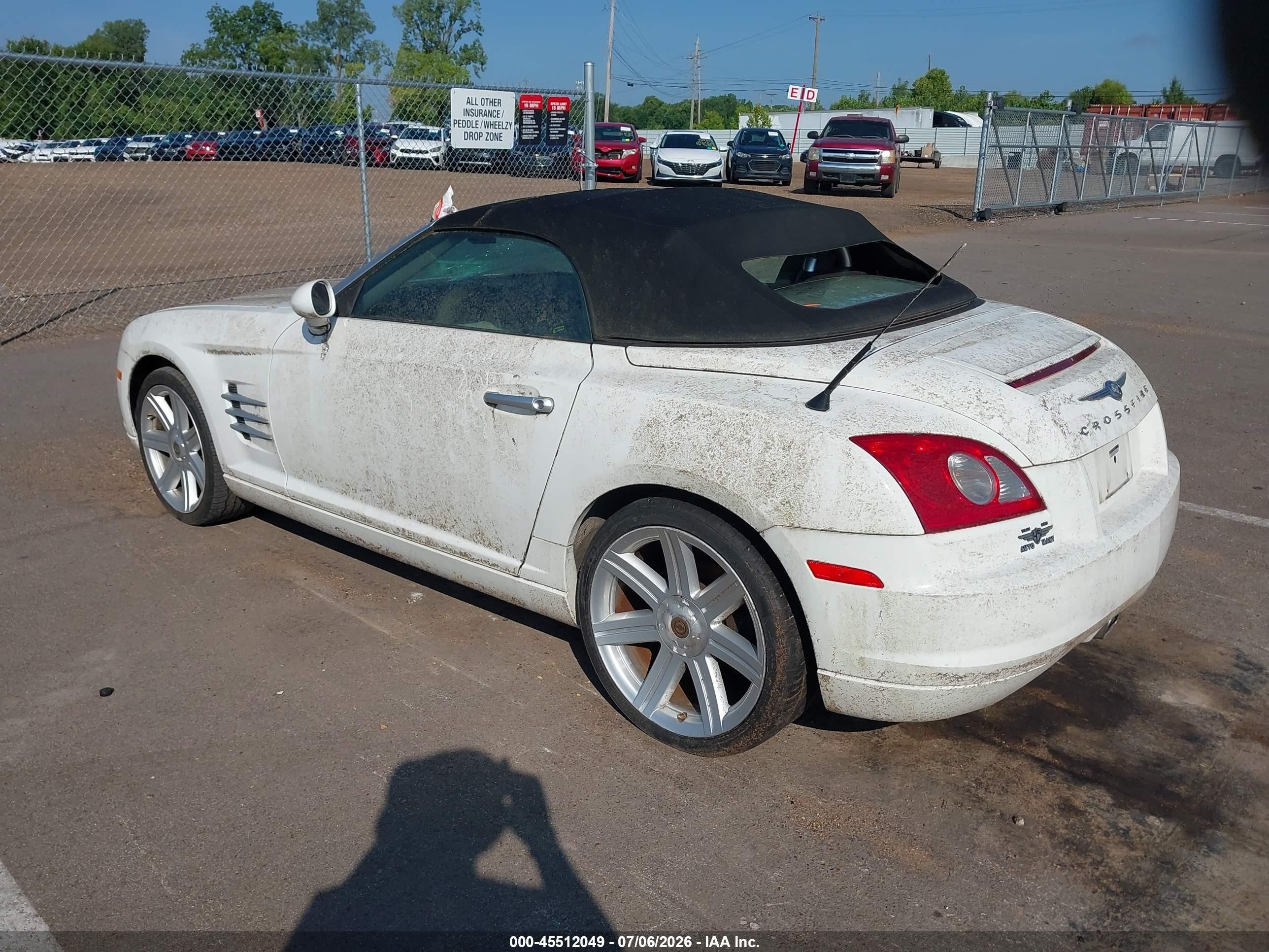 2005 Chrysler Crossfire Limited White vin: 1C3AN65L25X060716