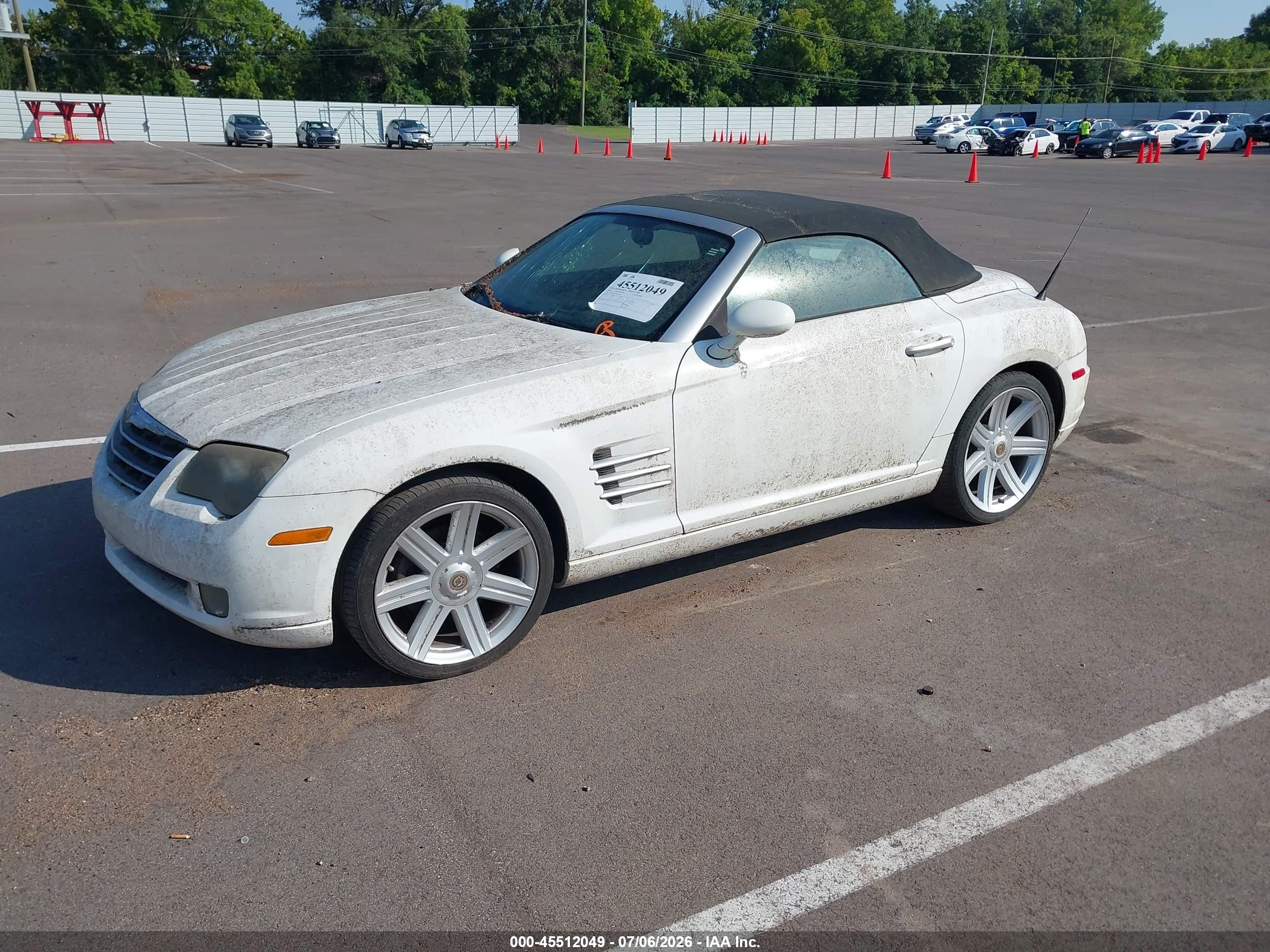 2005 Chrysler Crossfire Limited White vin: 1C3AN65L25X060716