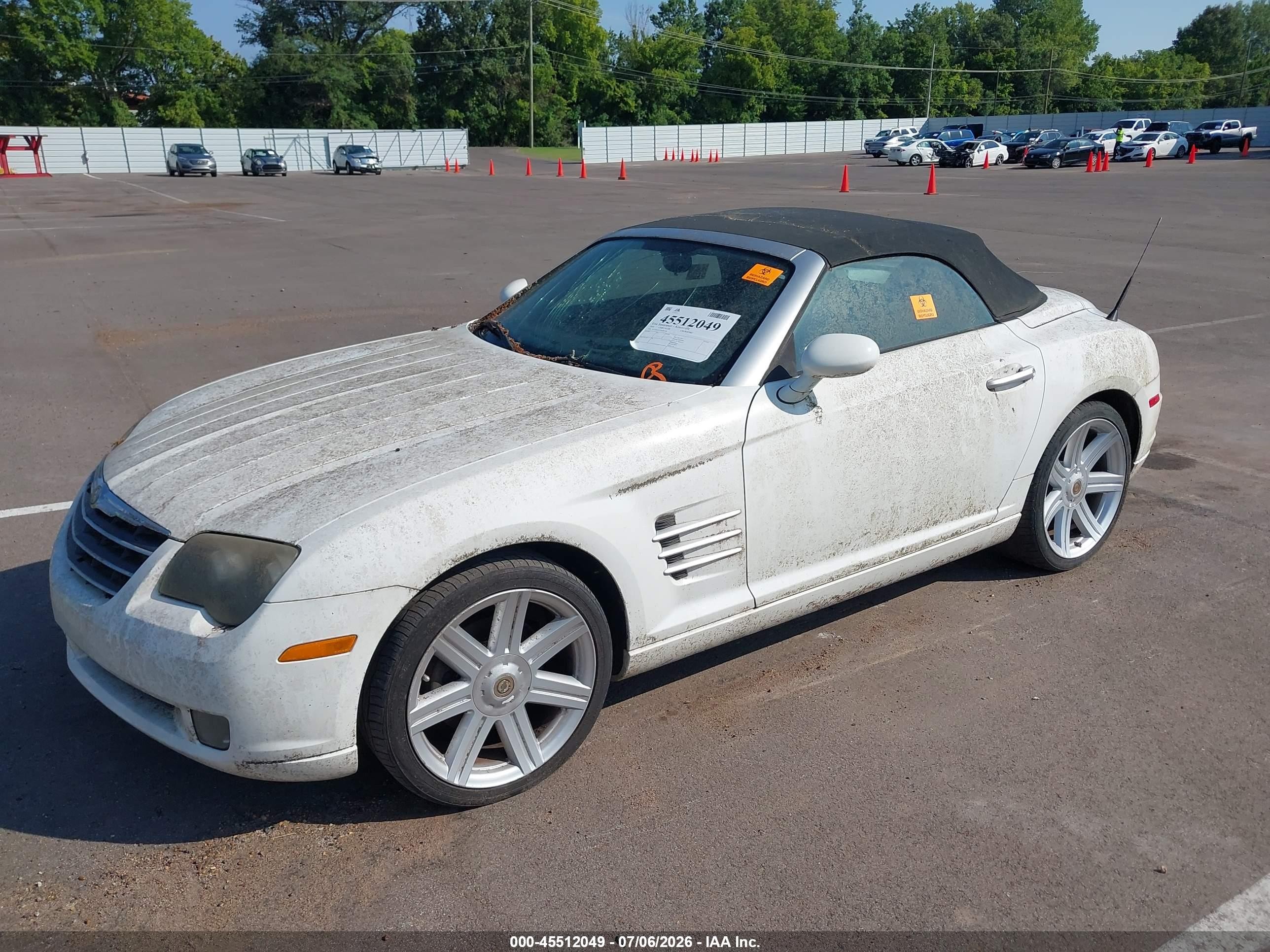 2005 Chrysler Crossfire Limited White vin: 1C3AN65L25X060716