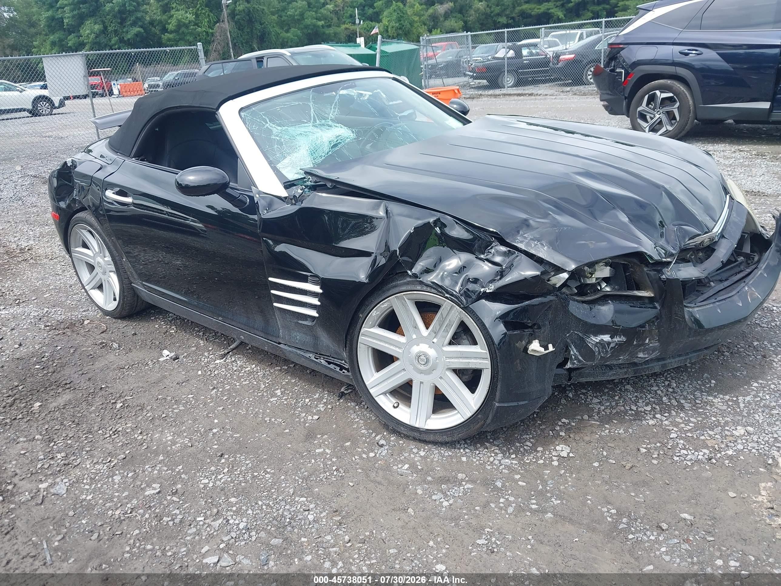 2005 Chrysler Crossfire Limited Black vin: 1C3AN65L35X032326