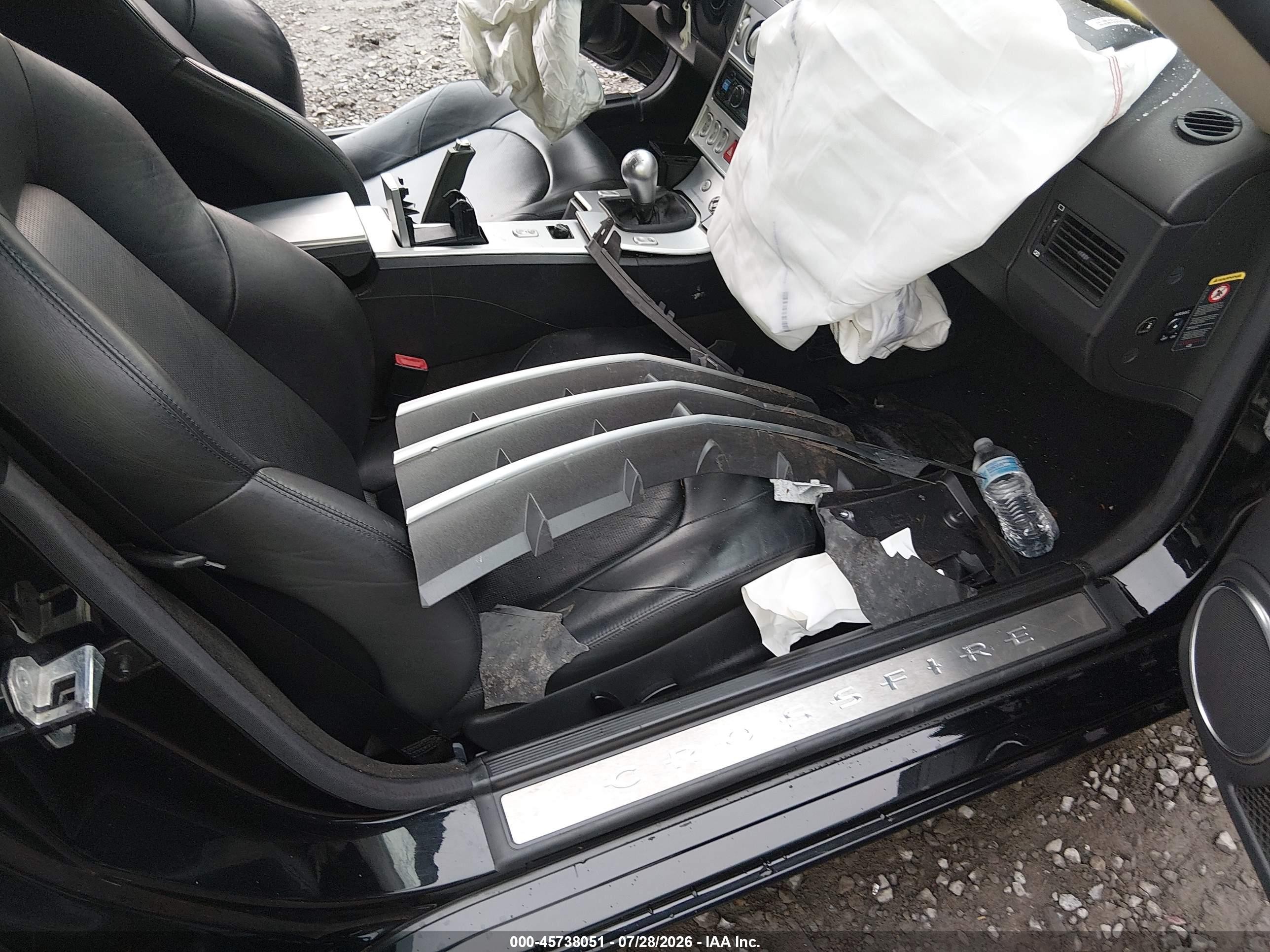 2005 Chrysler Crossfire Limited Black vin: 1C3AN65L35X032326
