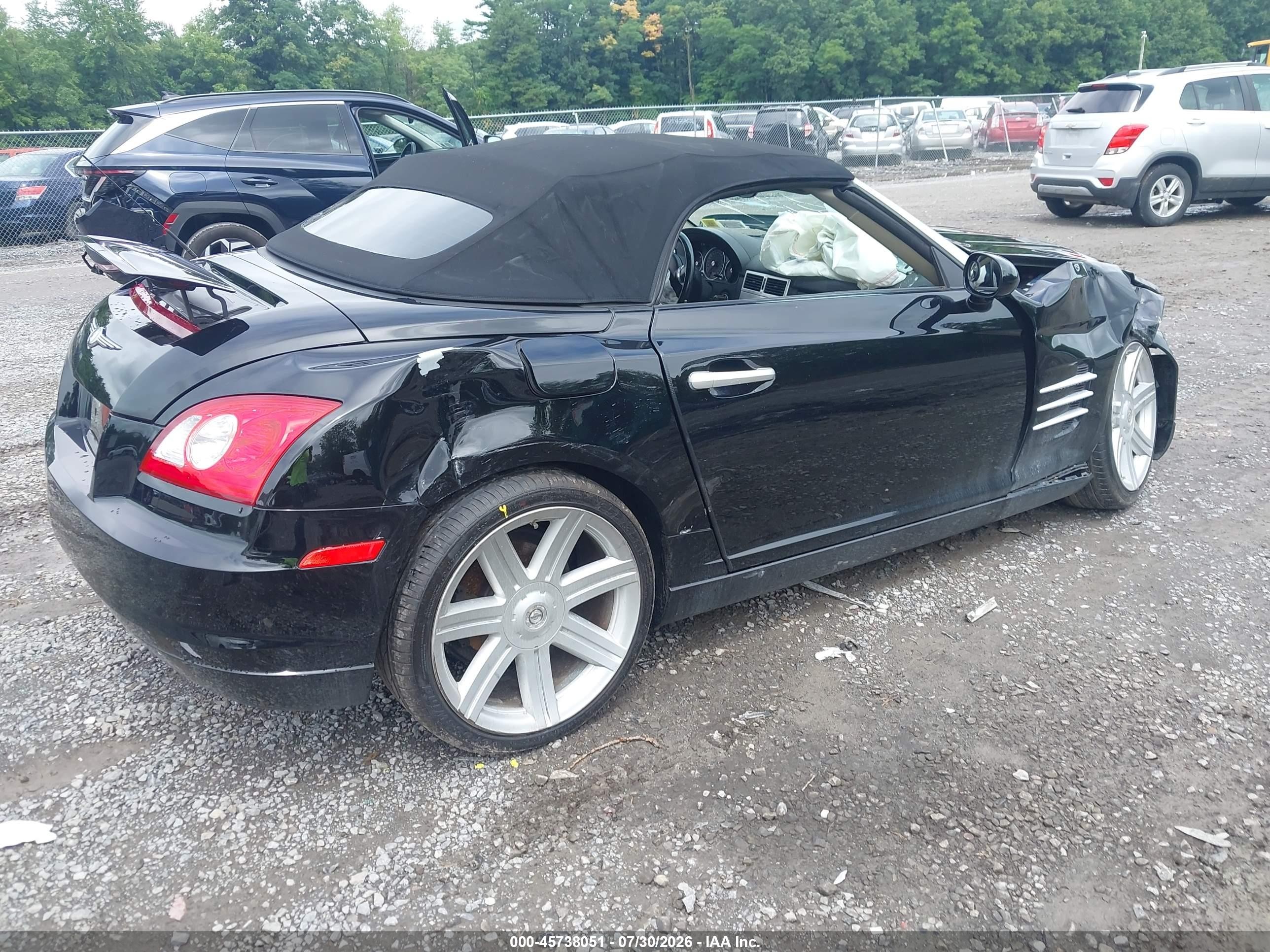 2005 Chrysler Crossfire Limited Black vin: 1C3AN65L35X032326