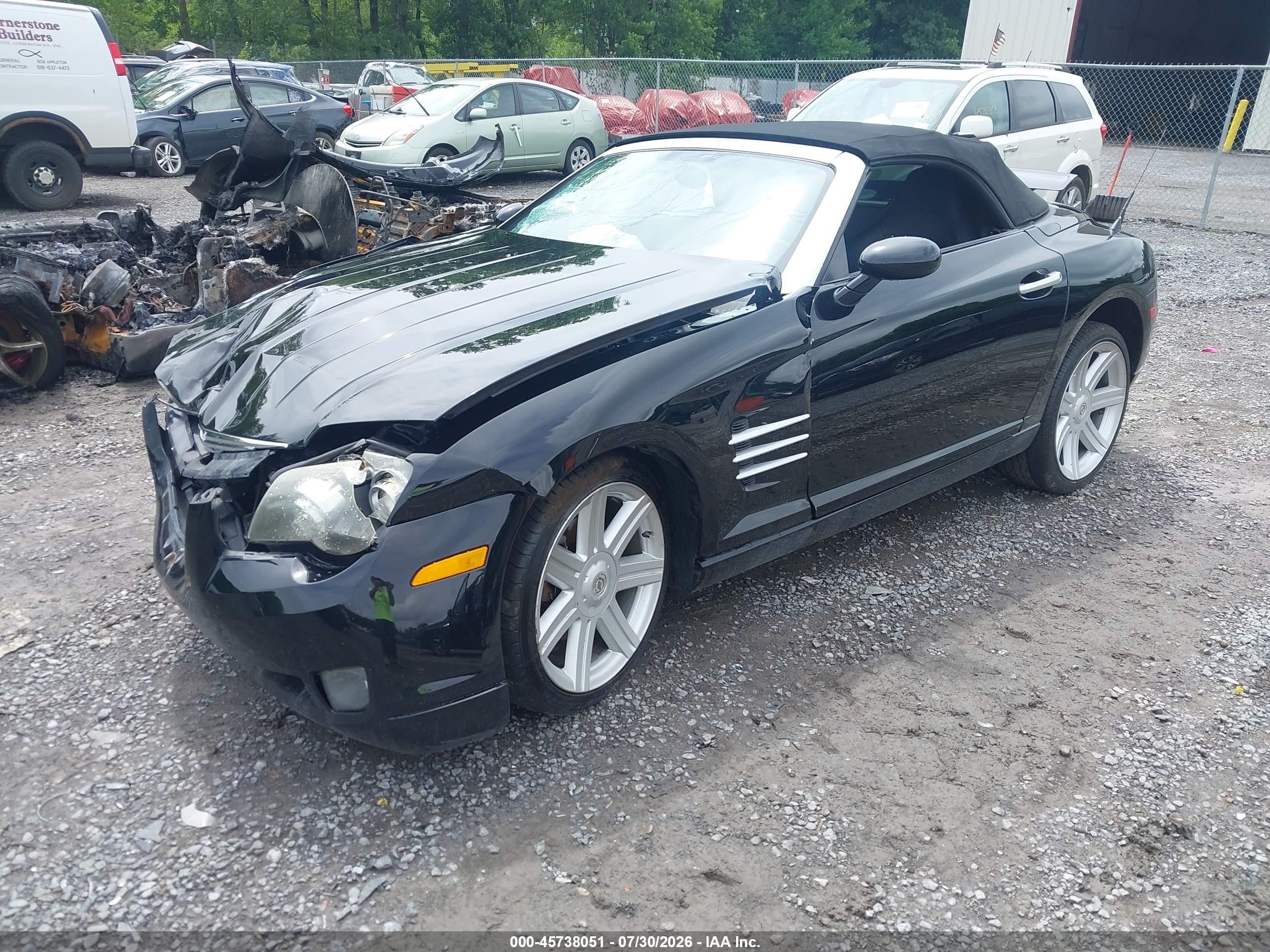 2005 Chrysler Crossfire Limited Black vin: 1C3AN65L35X032326