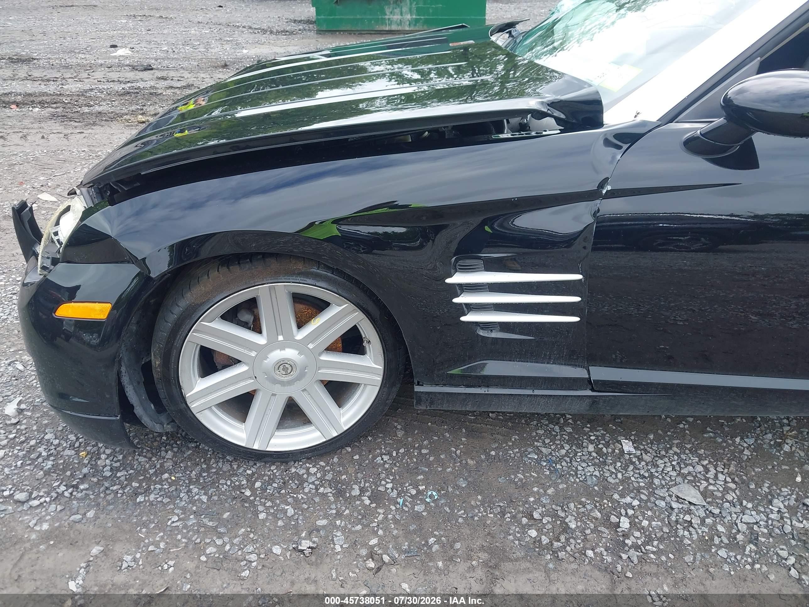 2005 Chrysler Crossfire Limited Black vin: 1C3AN65L35X032326