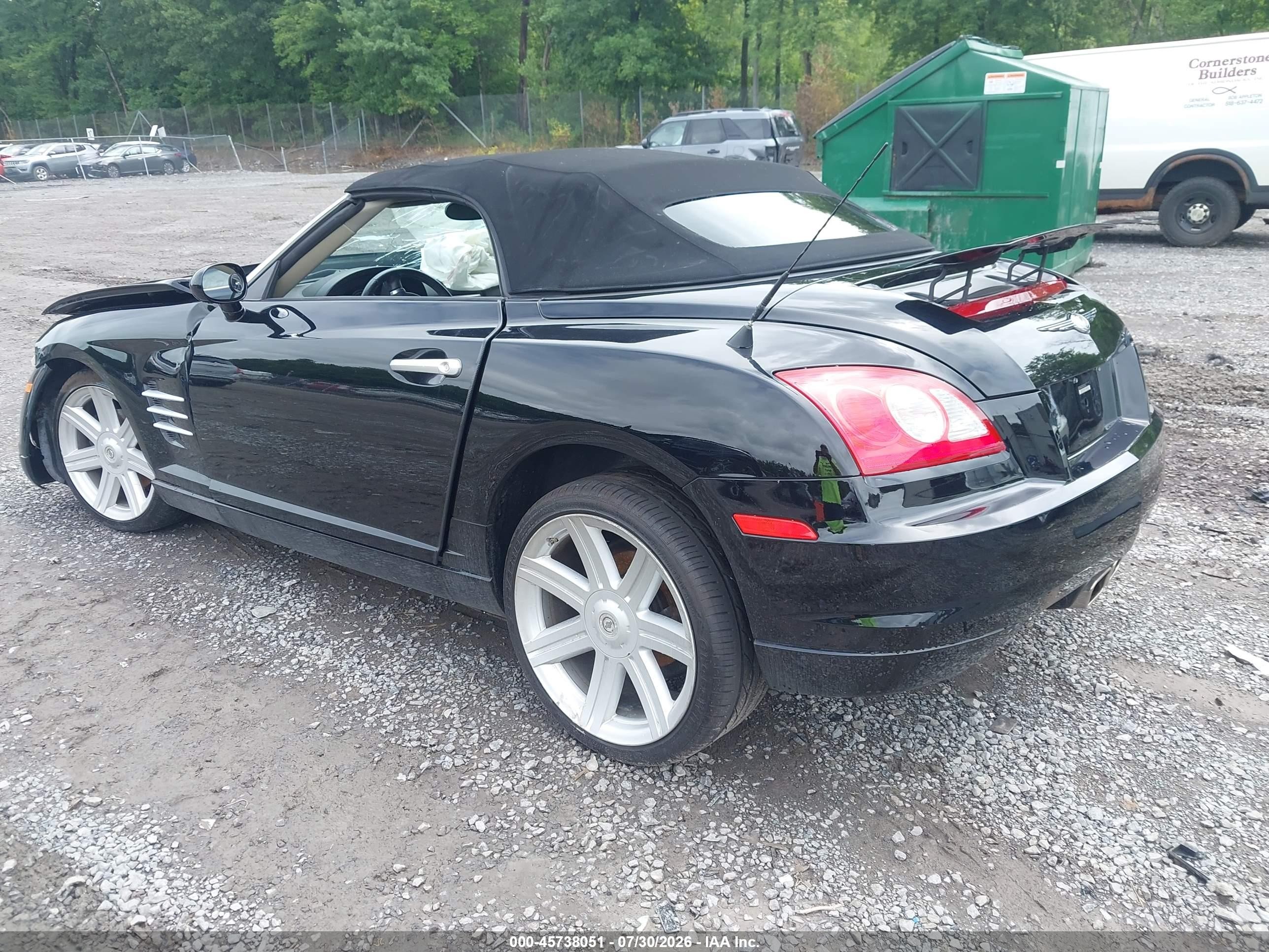 2005 Chrysler Crossfire Limited Black vin: 1C3AN65L35X032326