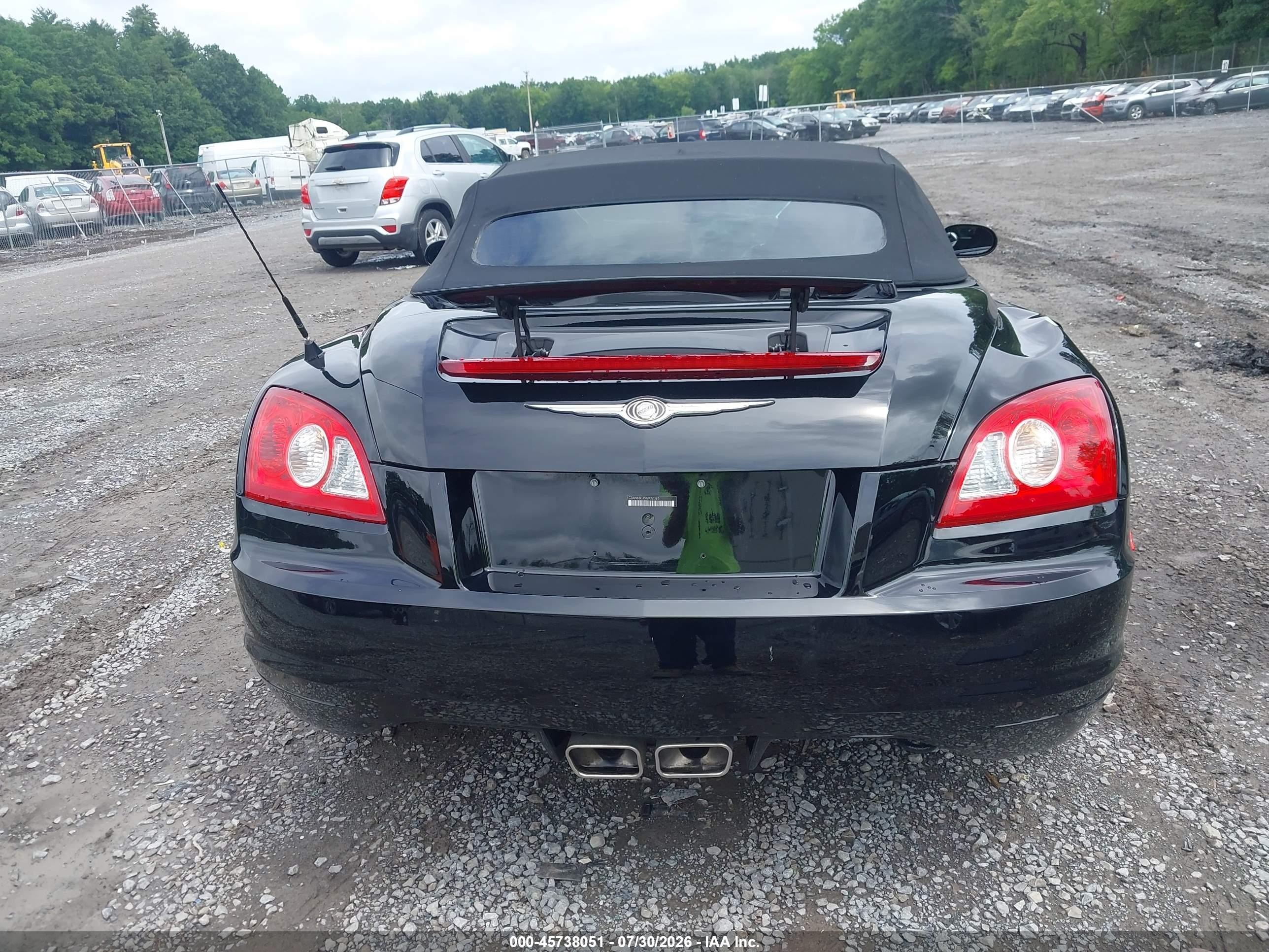 2005 Chrysler Crossfire Limited Black vin: 1C3AN65L35X032326