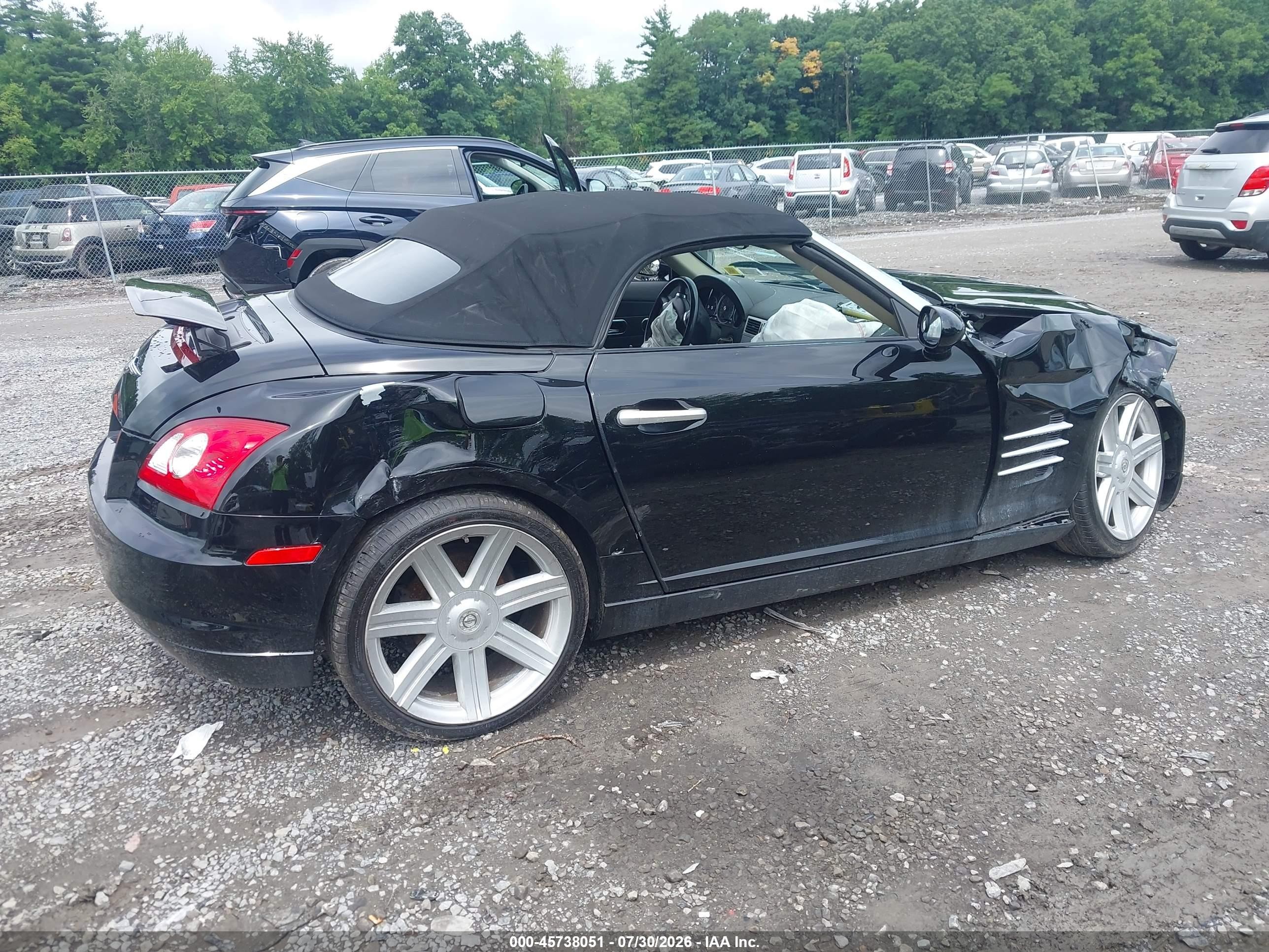 2005 Chrysler Crossfire Limited Black vin: 1C3AN65L35X032326