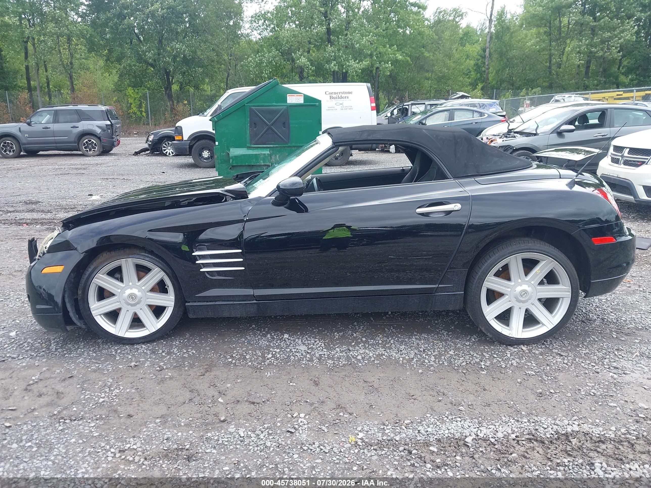 2005 Chrysler Crossfire Limited Black vin: 1C3AN65L35X032326