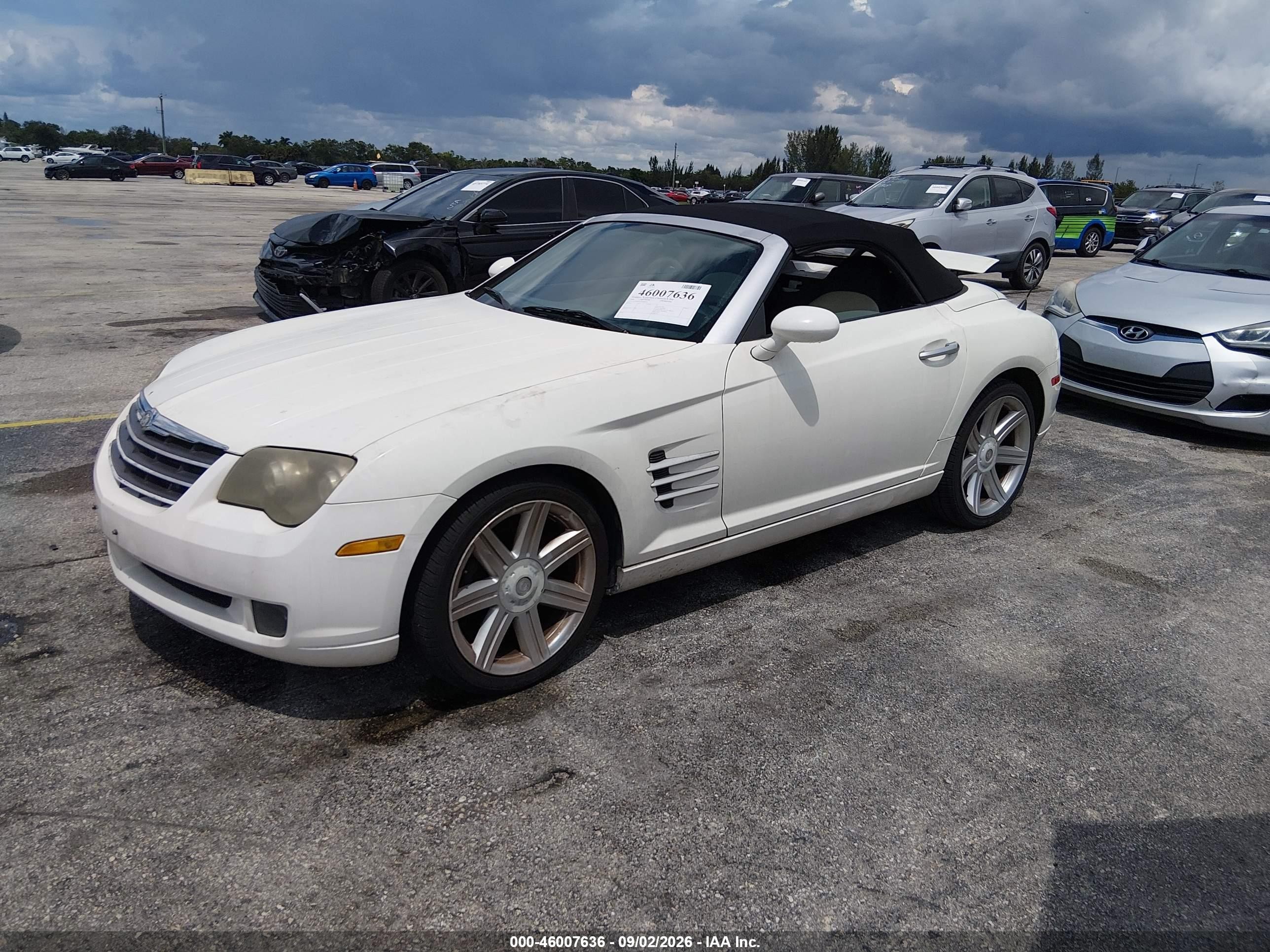 2005 Chrysler Crossfire Limited White vin: 1C3AN65L35X048459
